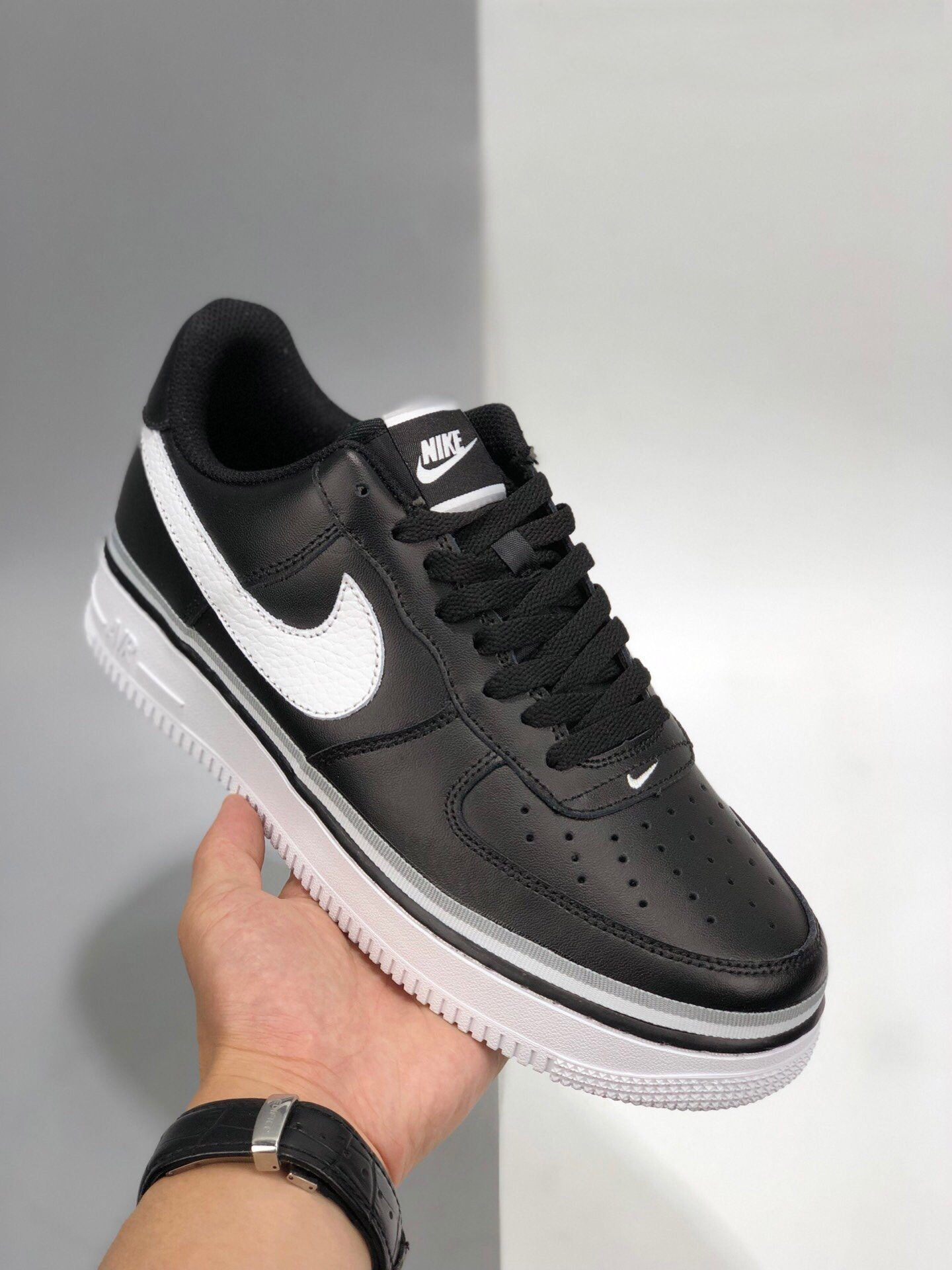 Nike Air Force 1 Low ‘Ribbon’ Black White For Sale