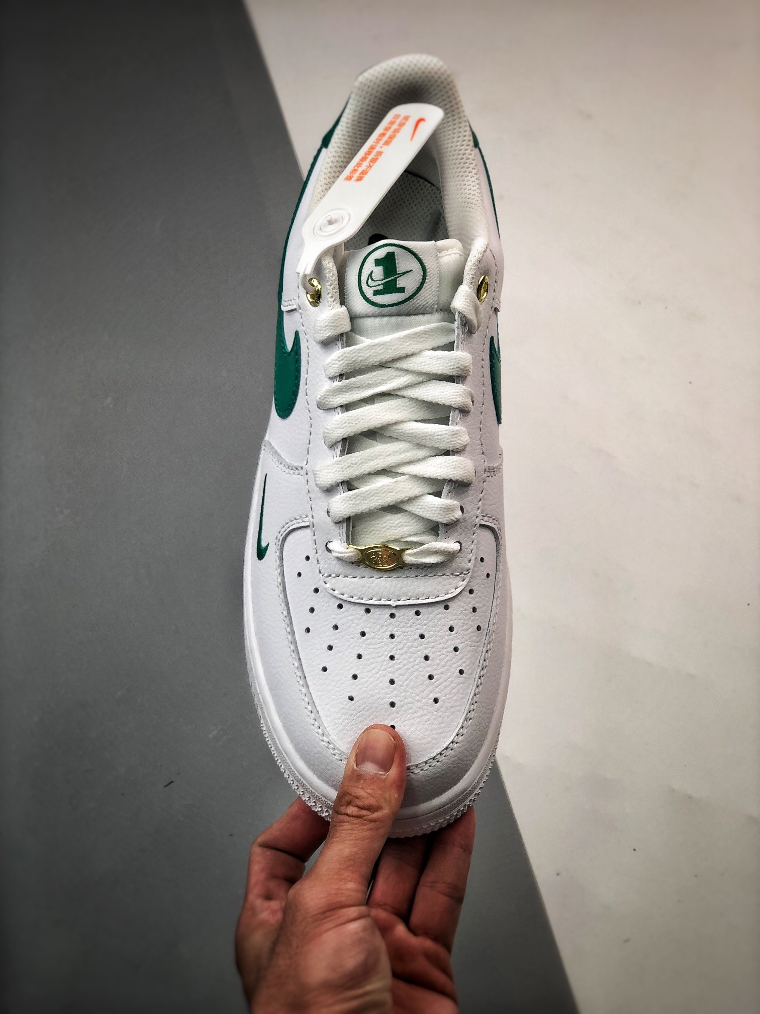 Nike Air Force 1 Low Sail/Malachite-White-Metallic Gold For Sale