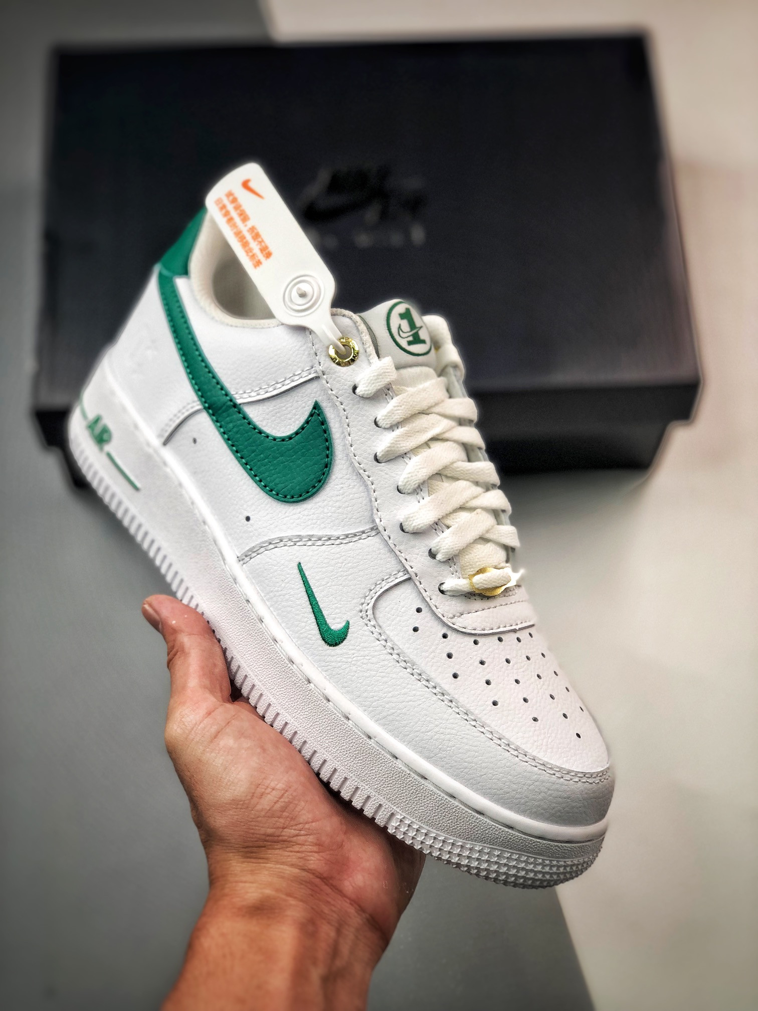 Nike Air Force 1 Low Sail/Malachite-White-Metallic Gold For Sale