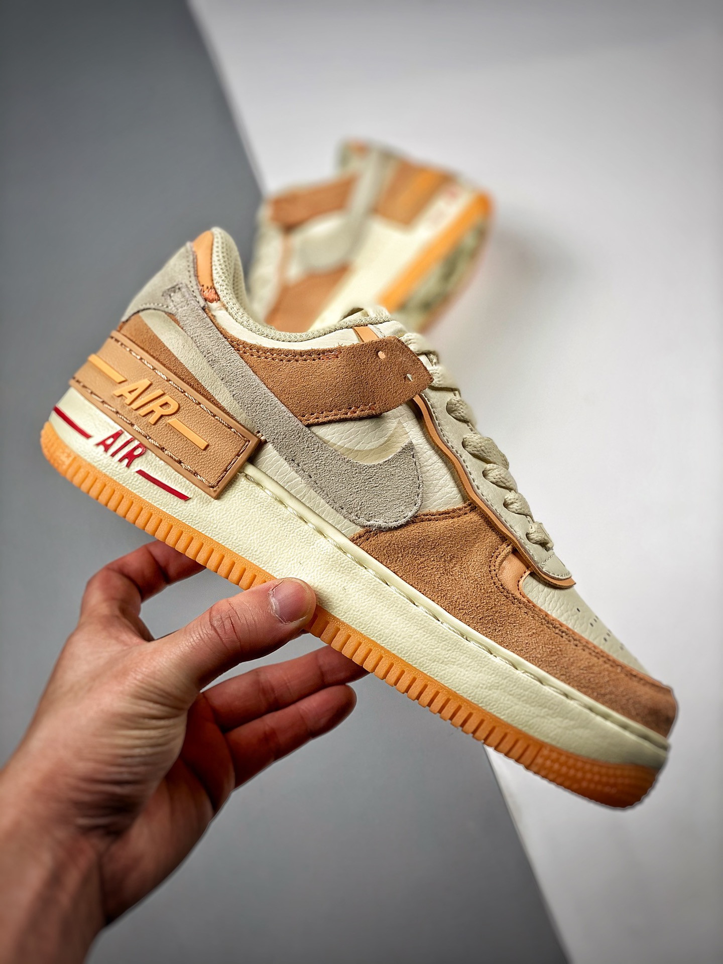 Nike Air Force 1 Low Shadow “Sisterhood” Cashmere/Orange For Sale