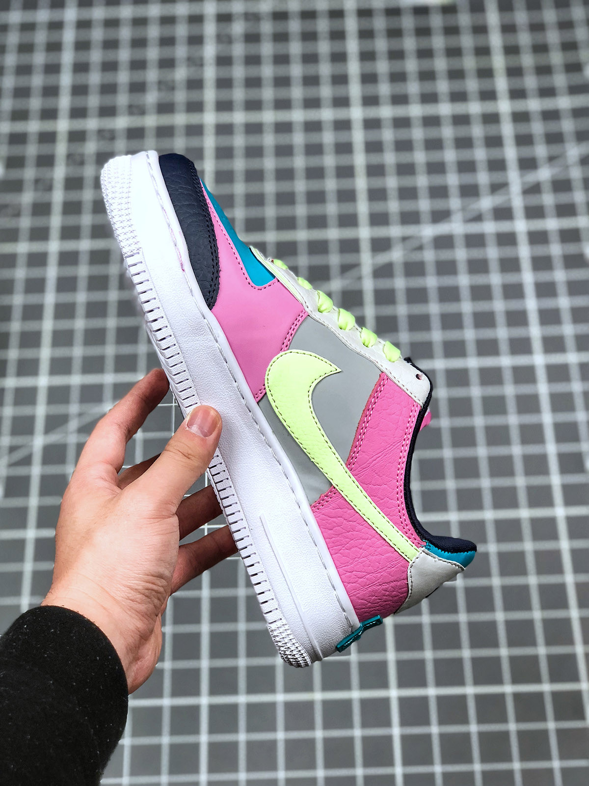 Nike Air Force 1 Low “Shadow” Aqua/Pink-Volt-Black For Sale
