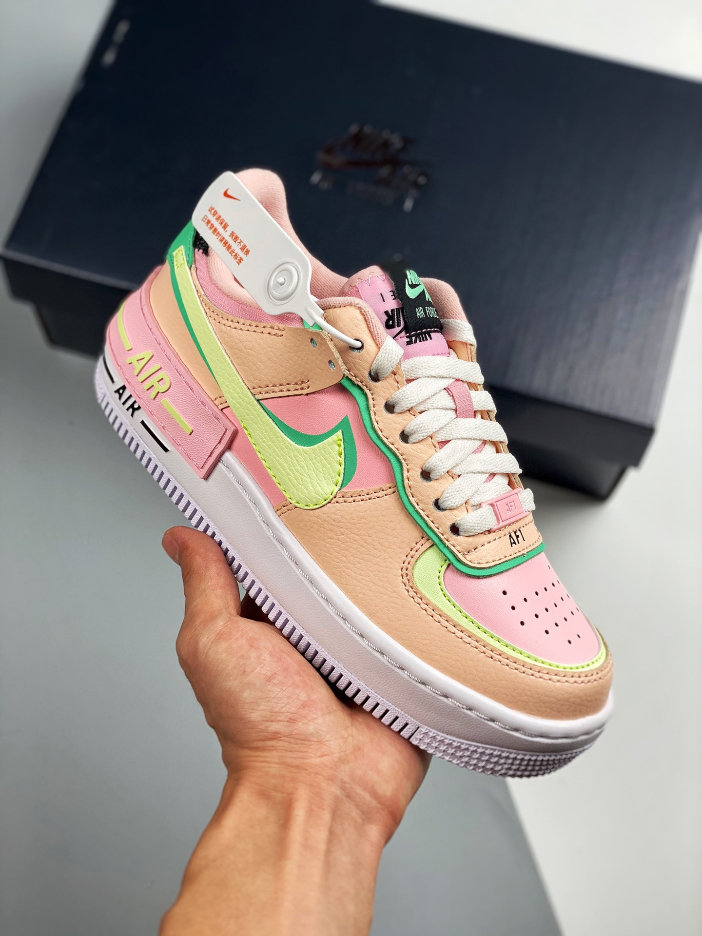 Nike Air Force 1 Low Shadow Arctic Punch/Barely Volt-Crimson Tint For Sale