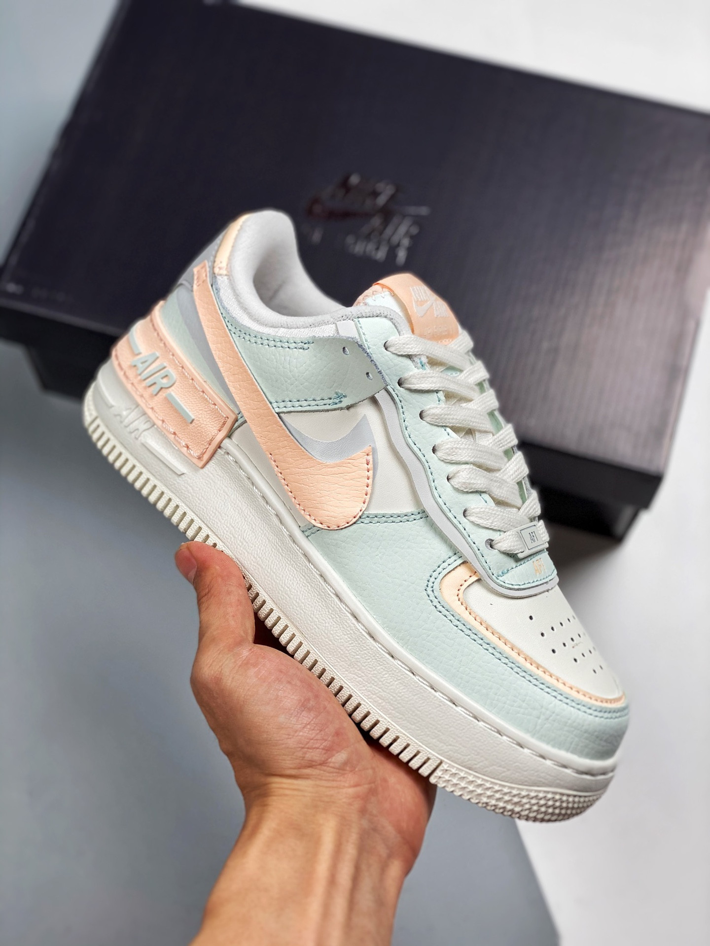 Nike Air Force 1 Low Shadow Barely Green Crimson Tint For Sale