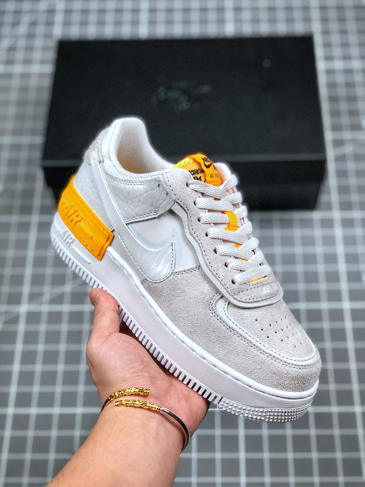 Nike Air Force 1 Low Shadow Beigi Orange For Sale