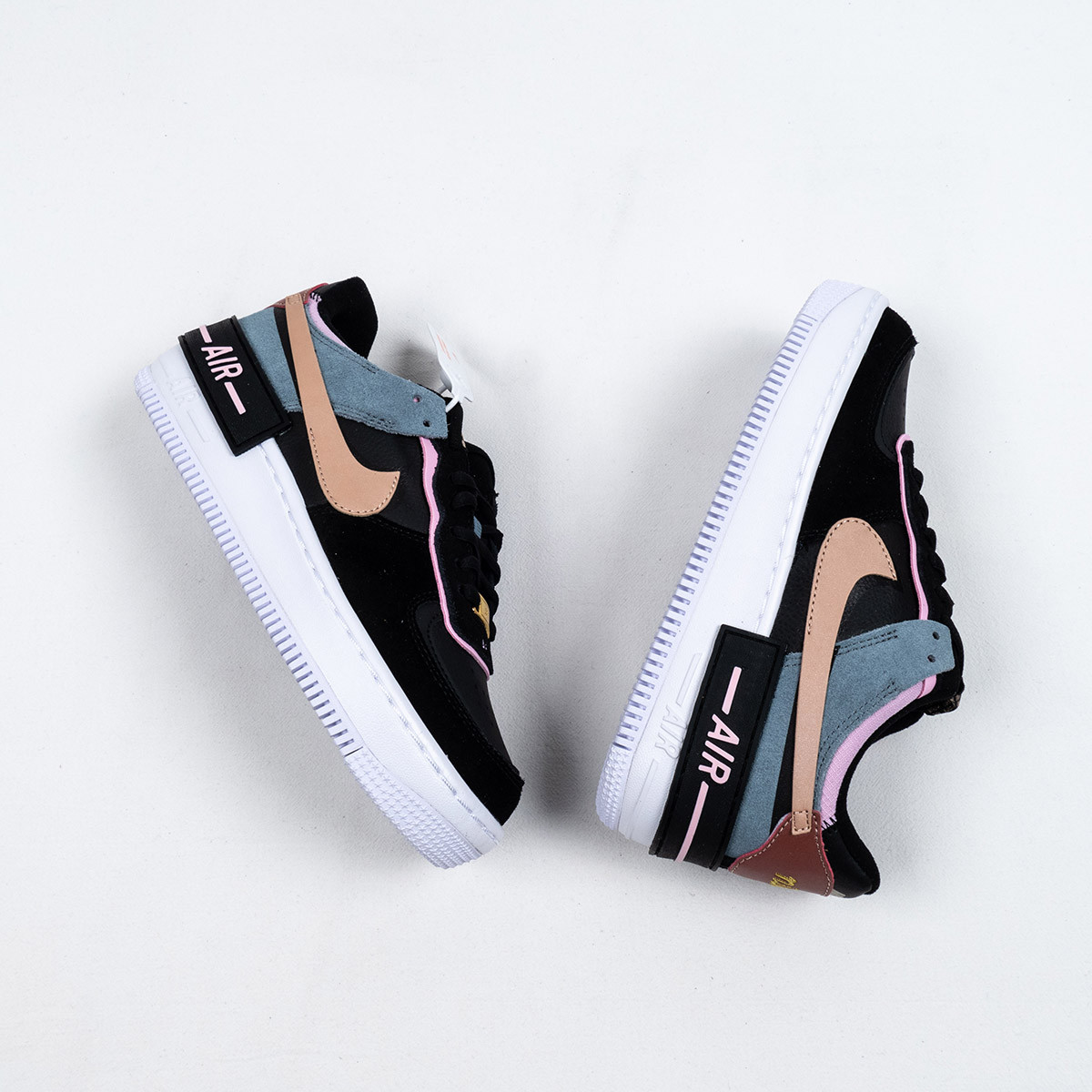 Nike Air Force 1 Low Shadow Black Metallic Red Bronze For Sale