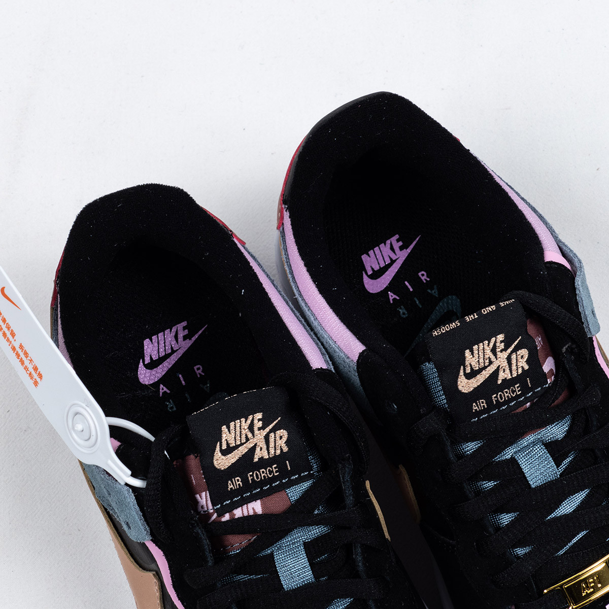 Nike Air Force 1 Low Shadow Black Metallic Red Bronze For Sale