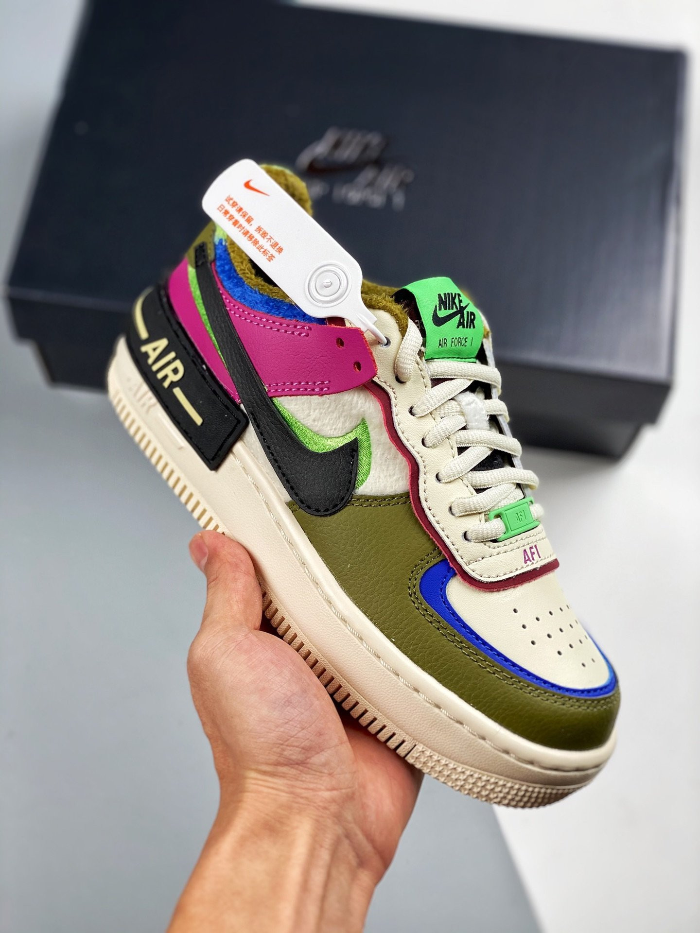 Nike Air Force 1 Low Shadow Cactus Flower Olive Flak For Sale