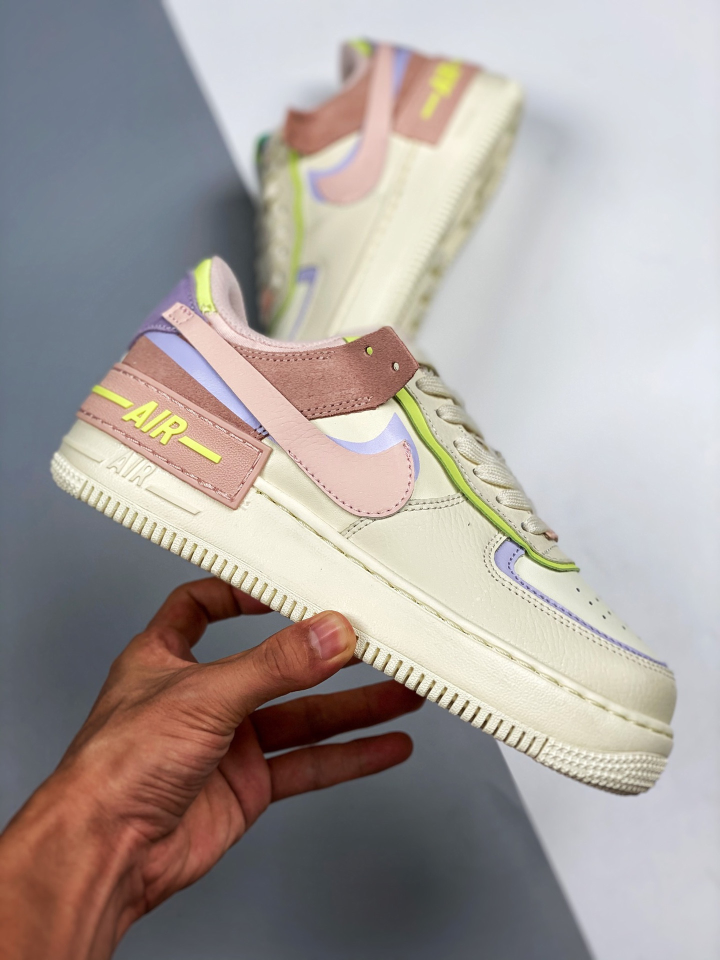 Nike Air Force 1 Low Shadow Cashmere/Pale Coral-Pure Violet For Sale