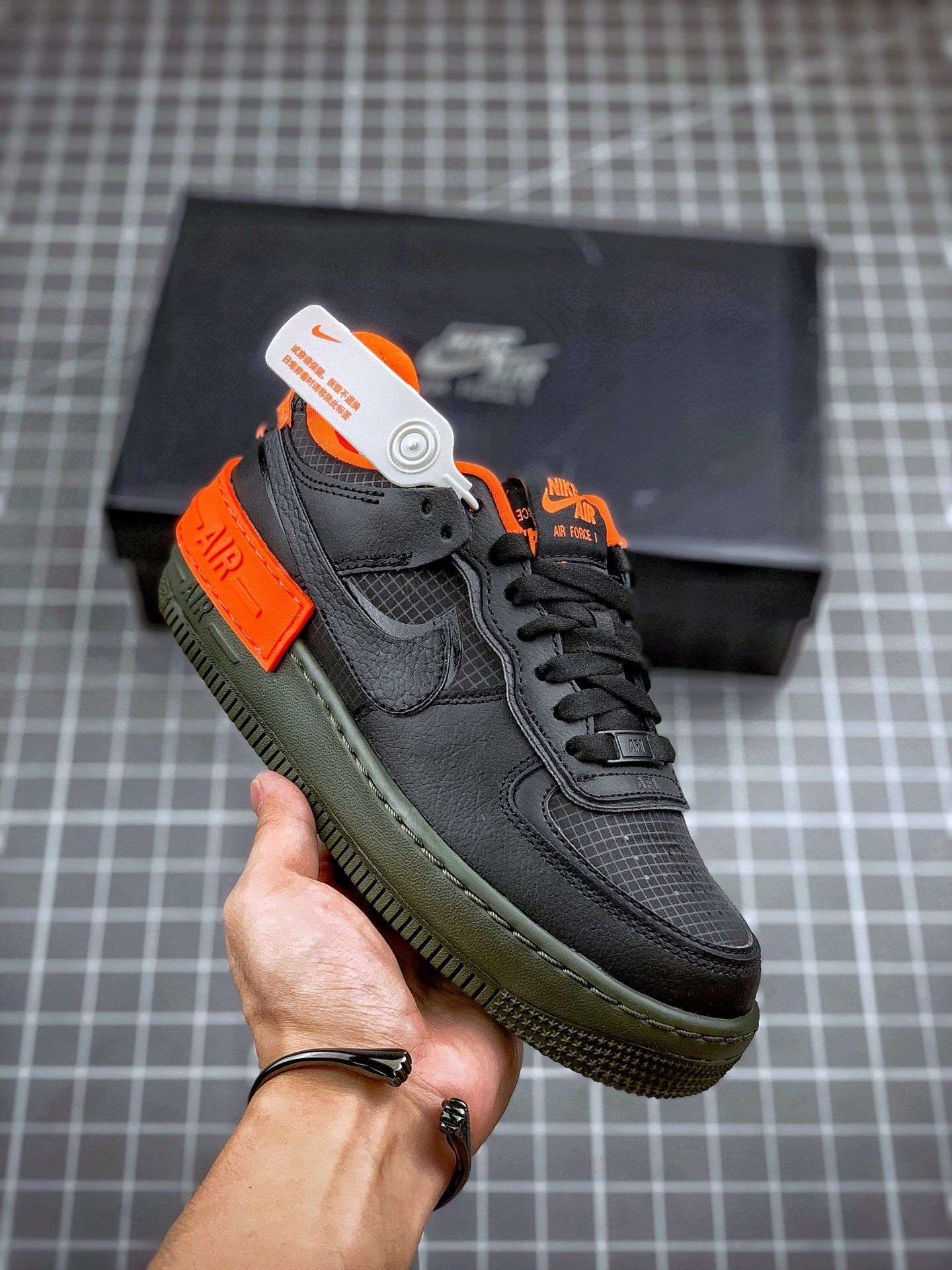 Nike Air Force 1 Low Shadow Halloween Black Orange For Sale