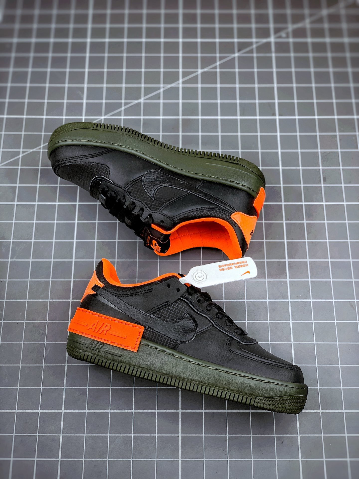 Nike Air Force 1 Low Shadow Halloween Black Orange For Sale