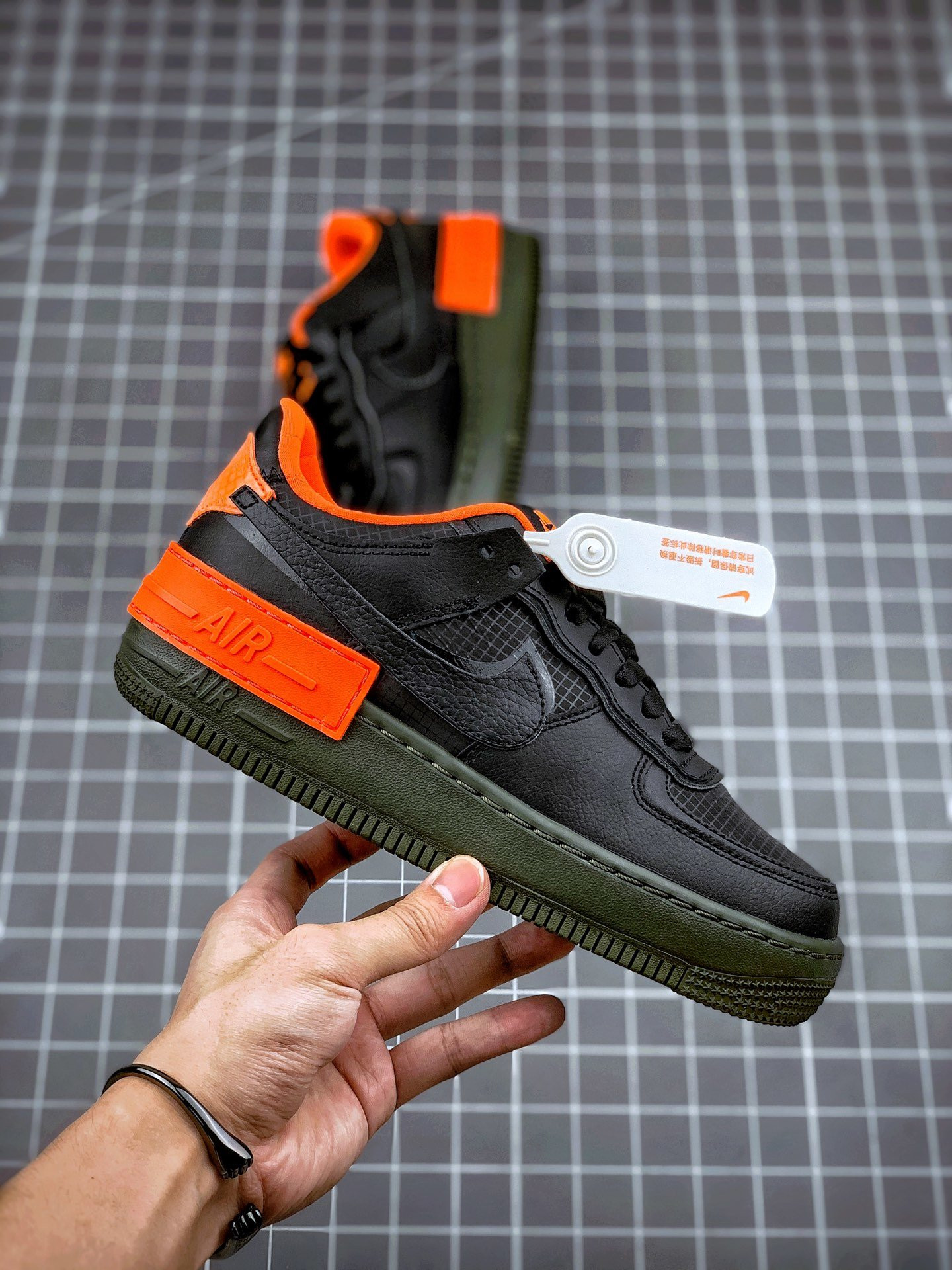 Nike Air Force 1 Low Shadow Halloween Black Orange For Sale