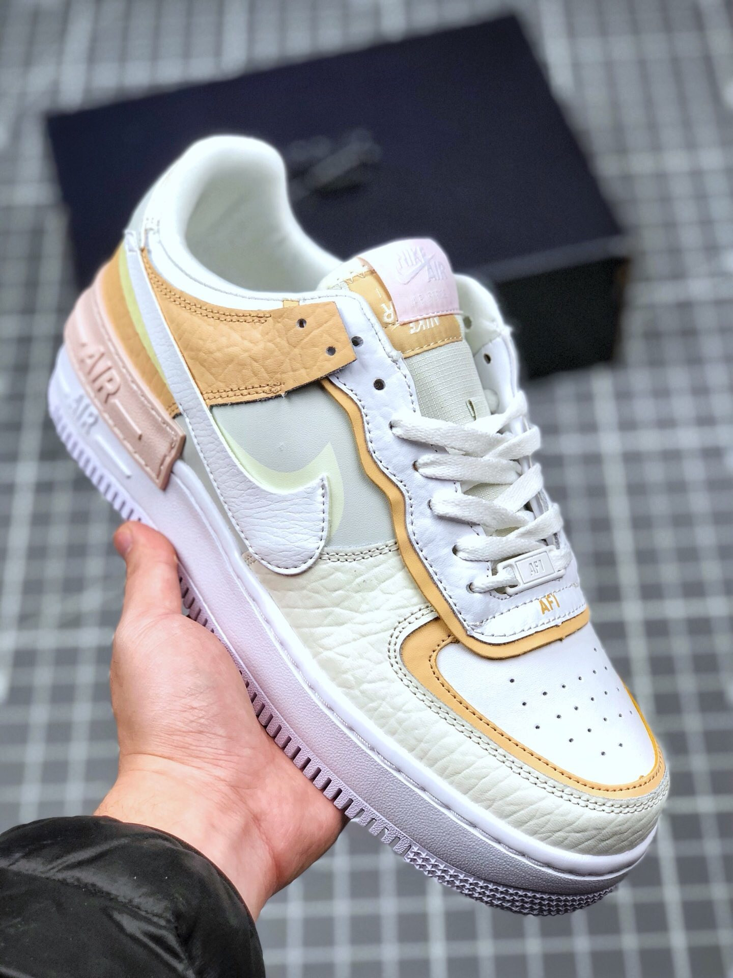 Nike Air Force 1 Low Shadow in “Spruce Aura/Sail” For Sale
