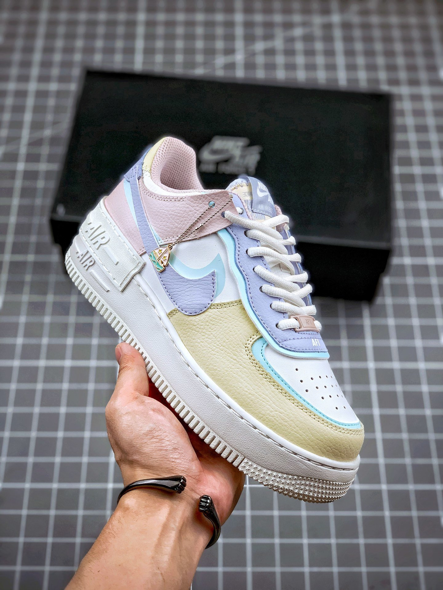 Nike Air Force 1 Low Shadow Pastel Blue Purple For Sale