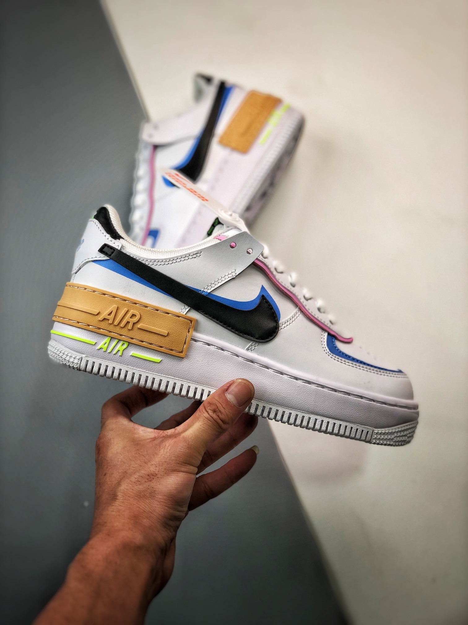 Nike Air Force 1 Low Shadow “Pastel” White Black For Sale