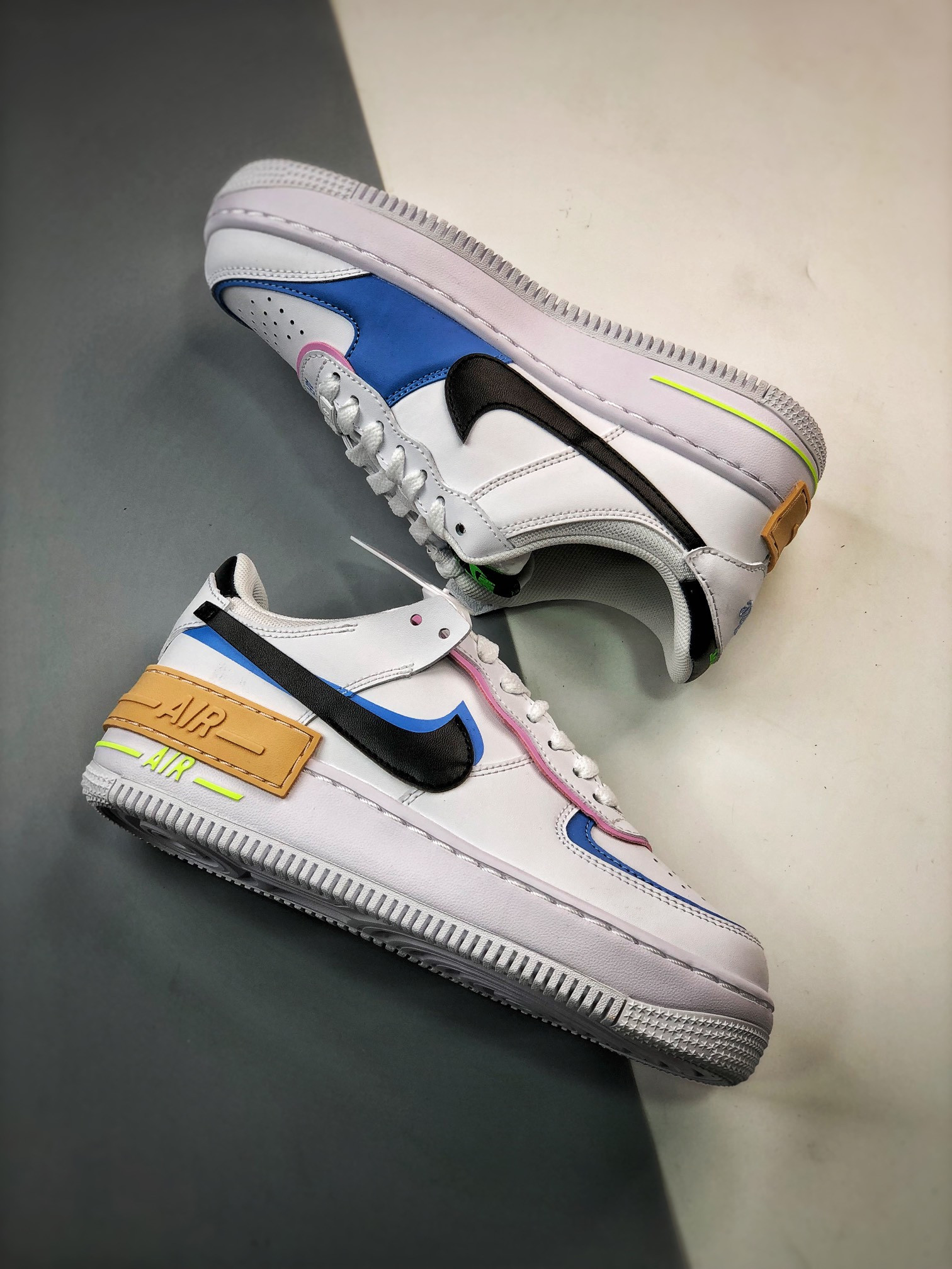 Nike Air Force 1 Low Shadow “Pastel” White Black For Sale