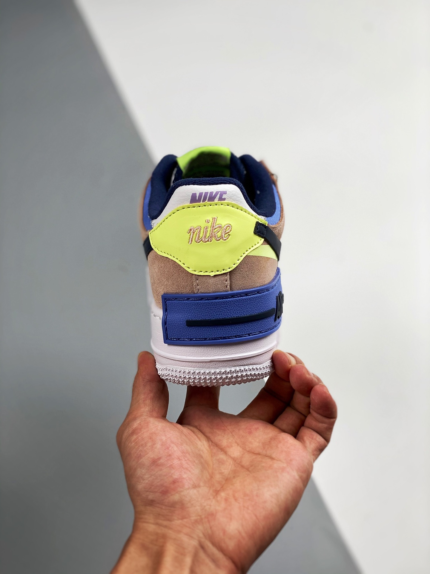 Nike Air Force 1 Low Shadow Photon Dust/Royal Pulse-Barely Volt For Sale