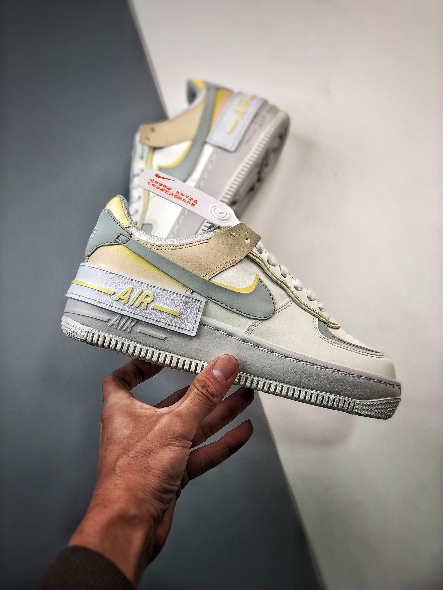 Nike Air Force 1 Low Shadow Sail/Light Silver-Citron Tint For Sale