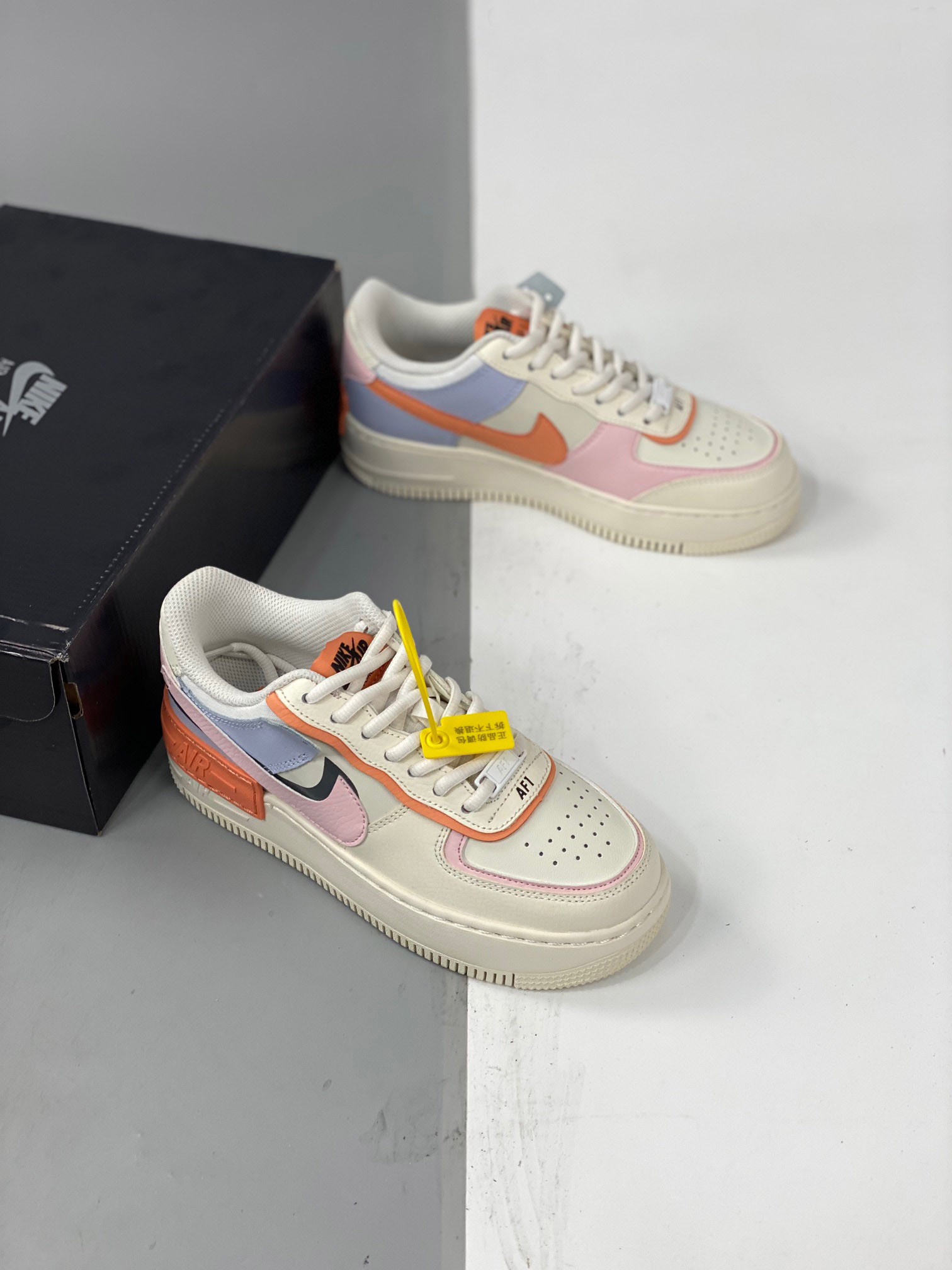 Nike Air Force 1 Low Shadow Sail/Pink Glaze-Orange Chalk For Sale