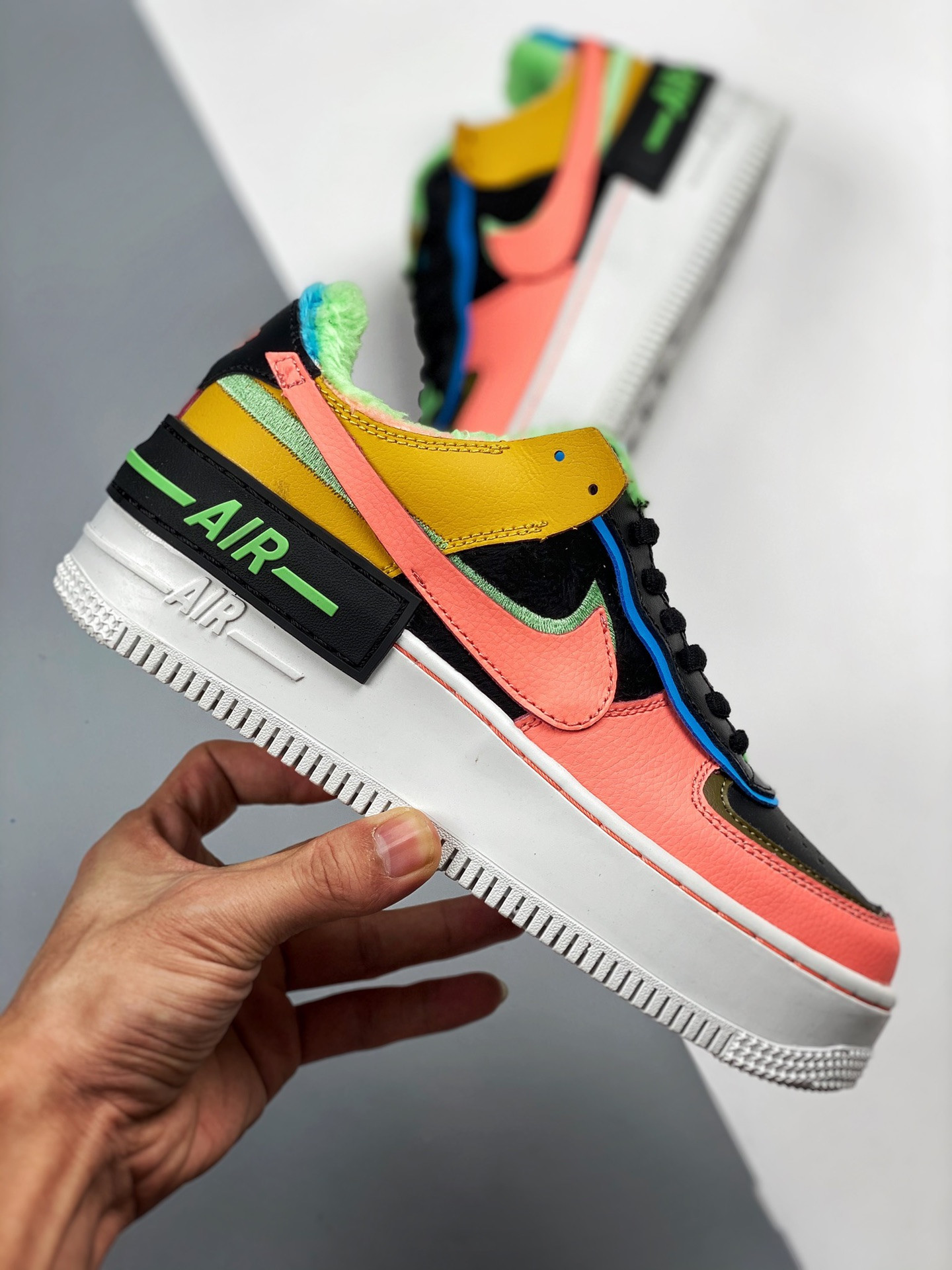 Nike Air Force 1 Low Shadow SE Solar Flare/Atomic Pink-Baltic Blue For Sale