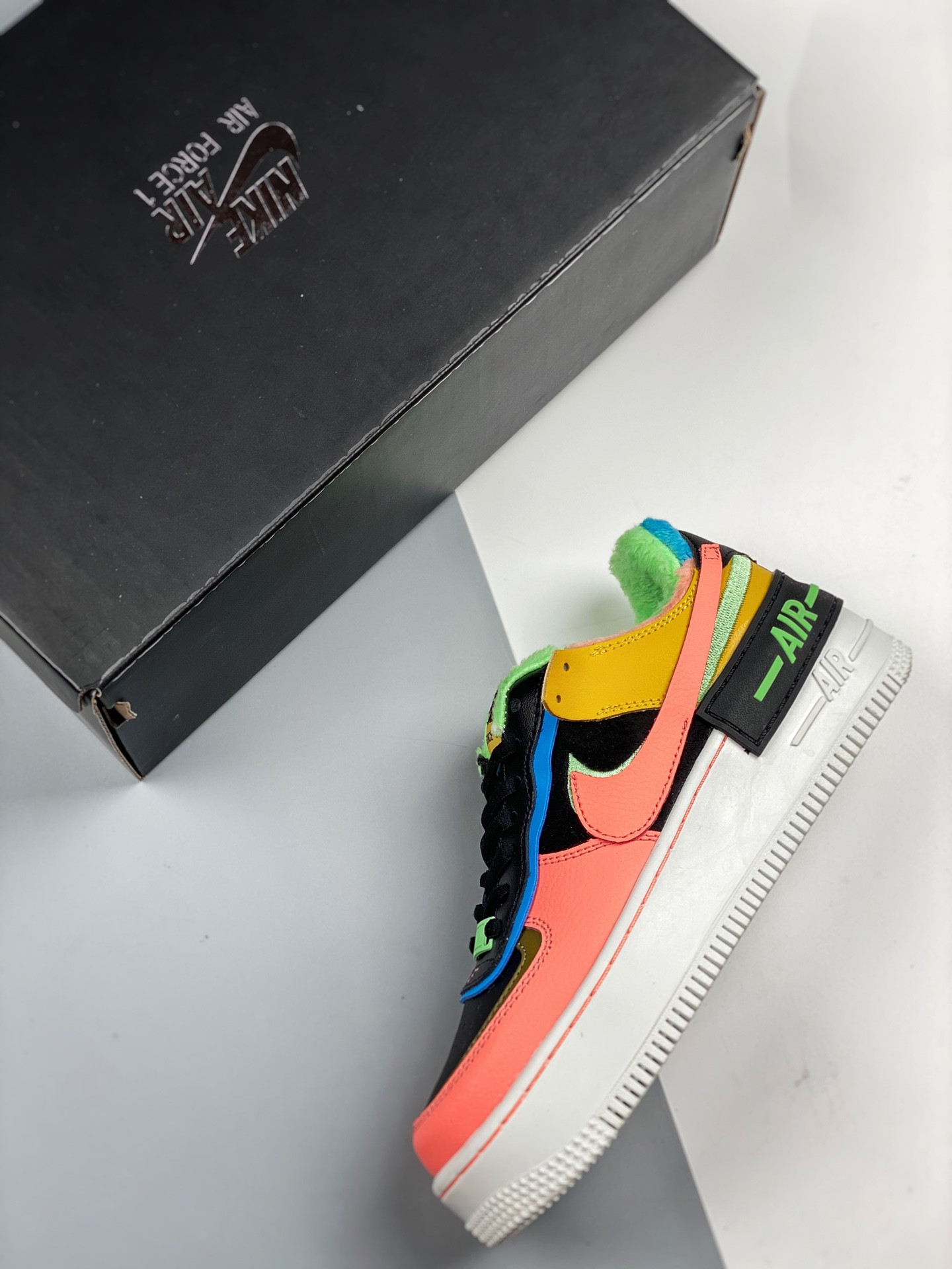 Nike Air Force 1 Low Shadow SE Solar Flare/Atomic Pink-Baltic Blue For Sale