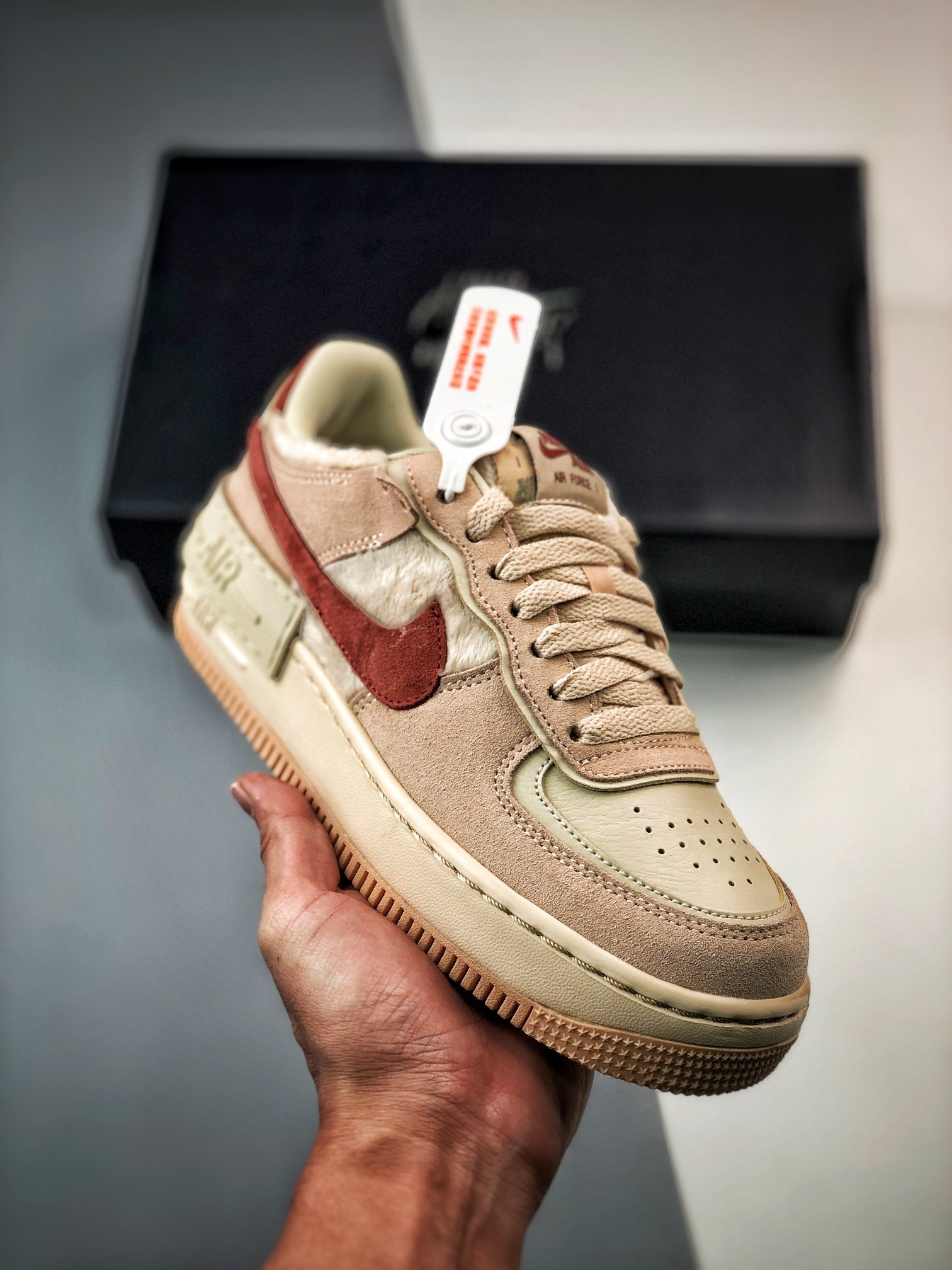Nike Air Force 1 Low Shadow Shimmer/Sanddrift/Mars Stone For Sale