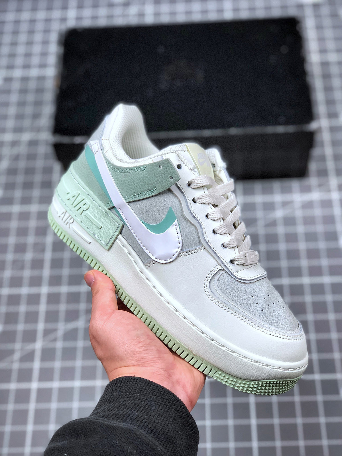 Nike Air Force 1 Low “Shadow” Spruce Aura/White-Pistachio Frost For Sale