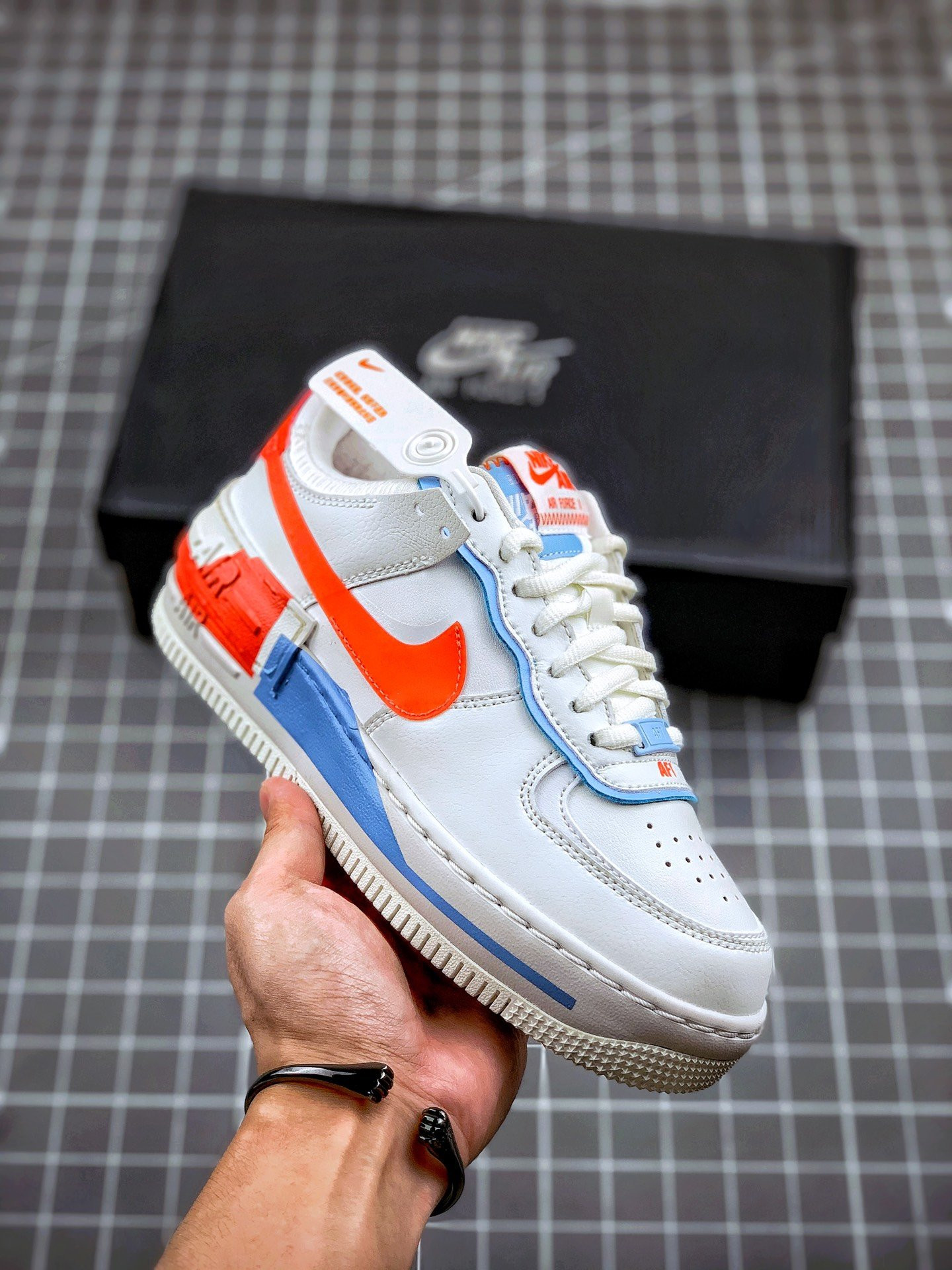 Nike Air Force 1 Low Shadow Team Orange/White For Sale