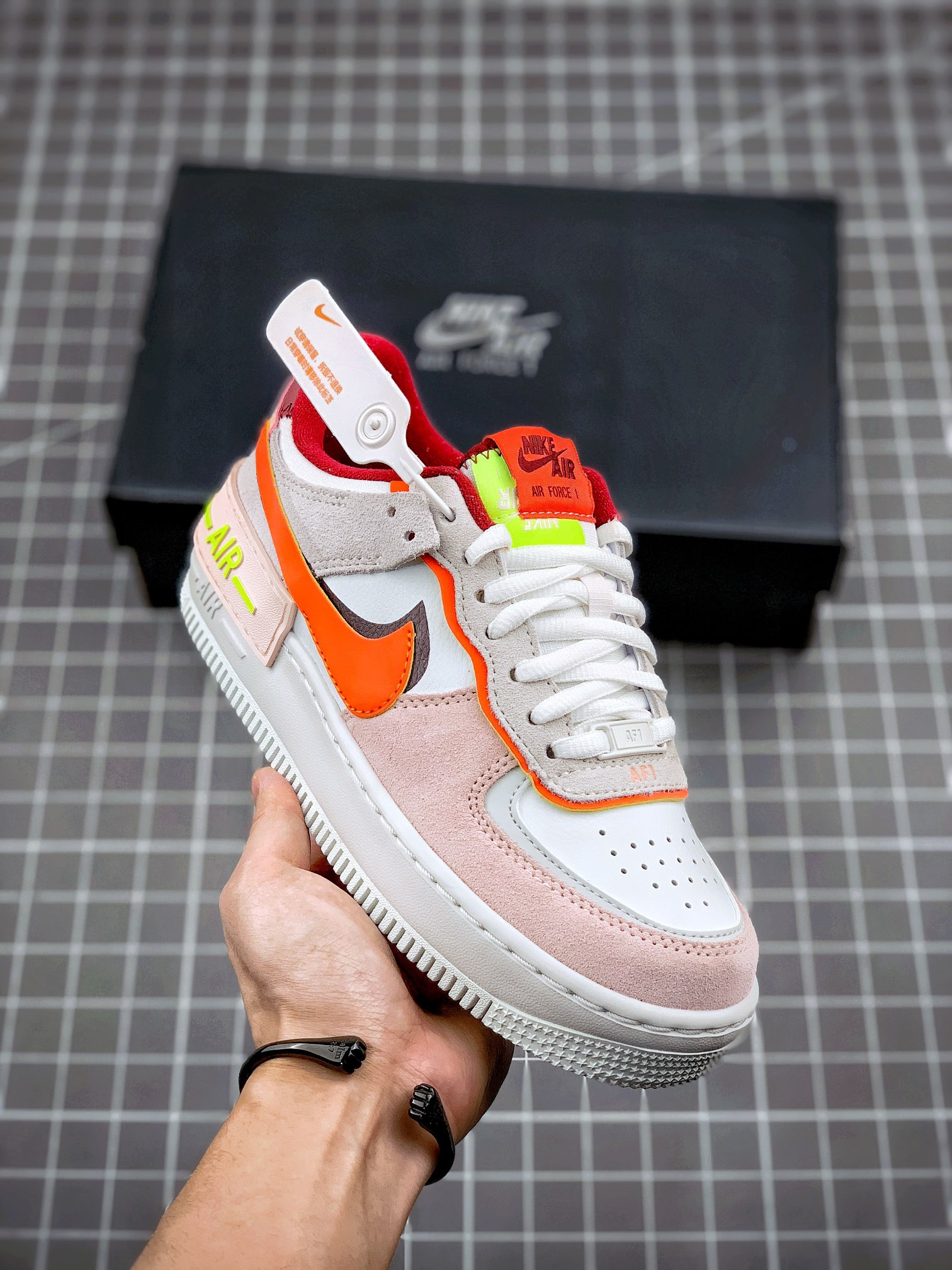 Nike Air Force 1 Low Shadow Team Red/Orange-Orange For Sale