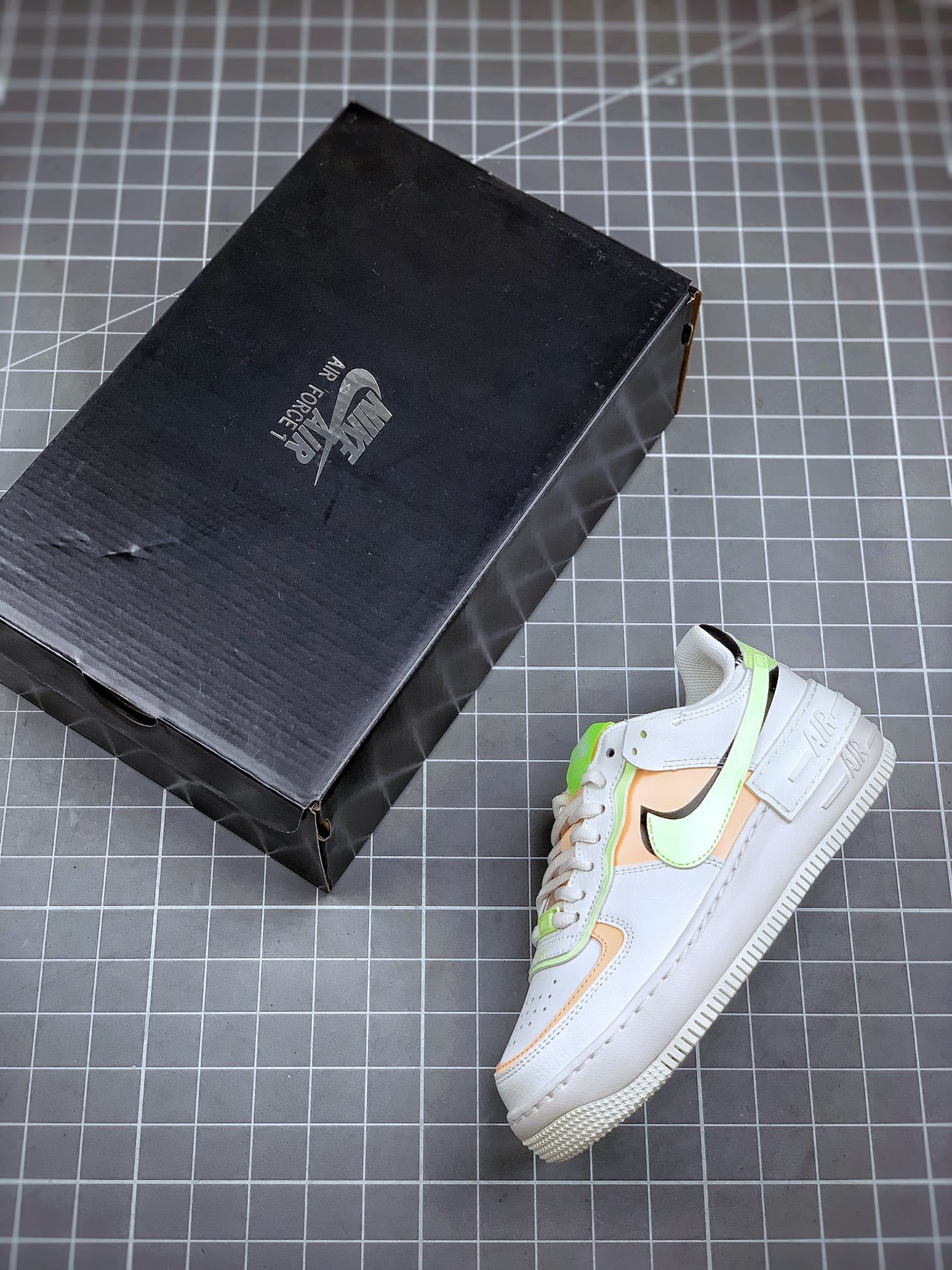 Nike Air Force 1 Low Shadow White Barely Volt Crimson Tint For Sale