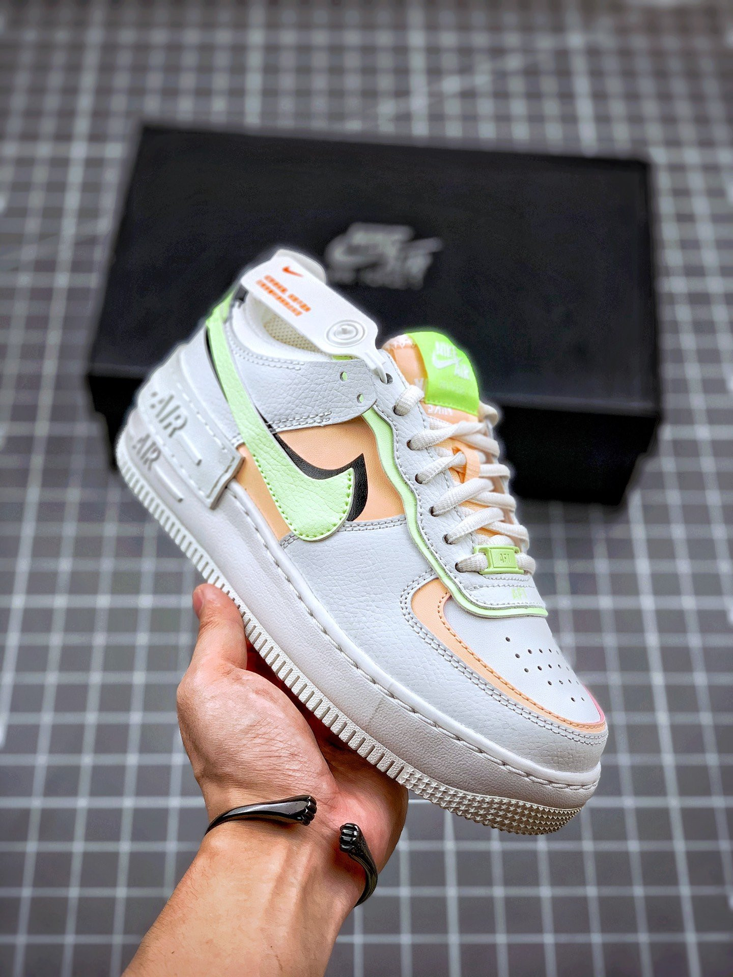 Nike Air Force 1 Low Shadow White Barely Volt Crimson Tint For Sale