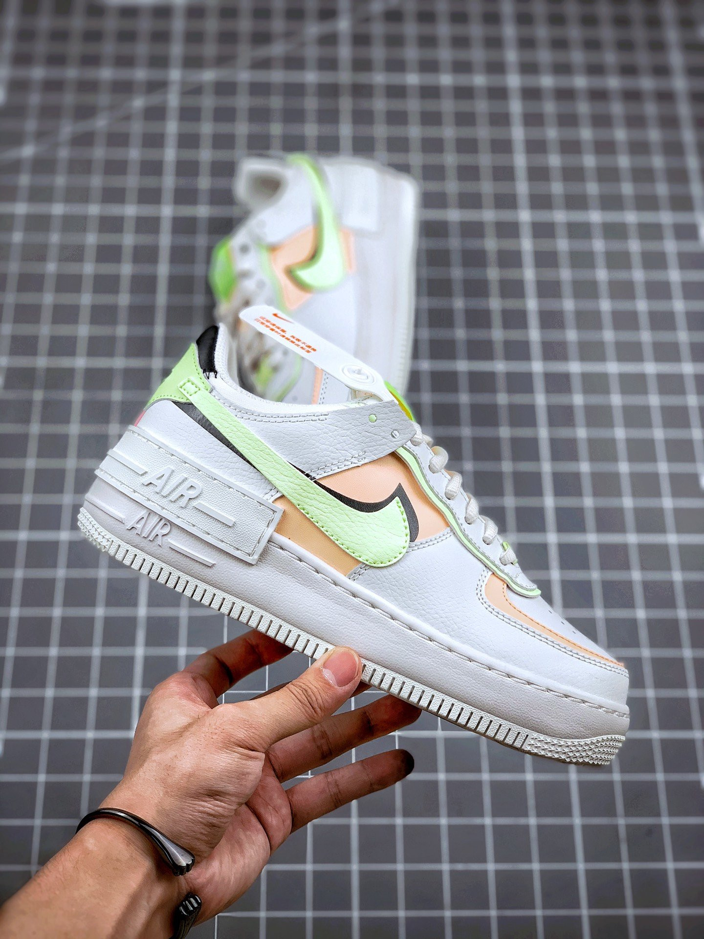 Nike Air Force 1 Low Shadow White Barely Volt Crimson Tint For Sale