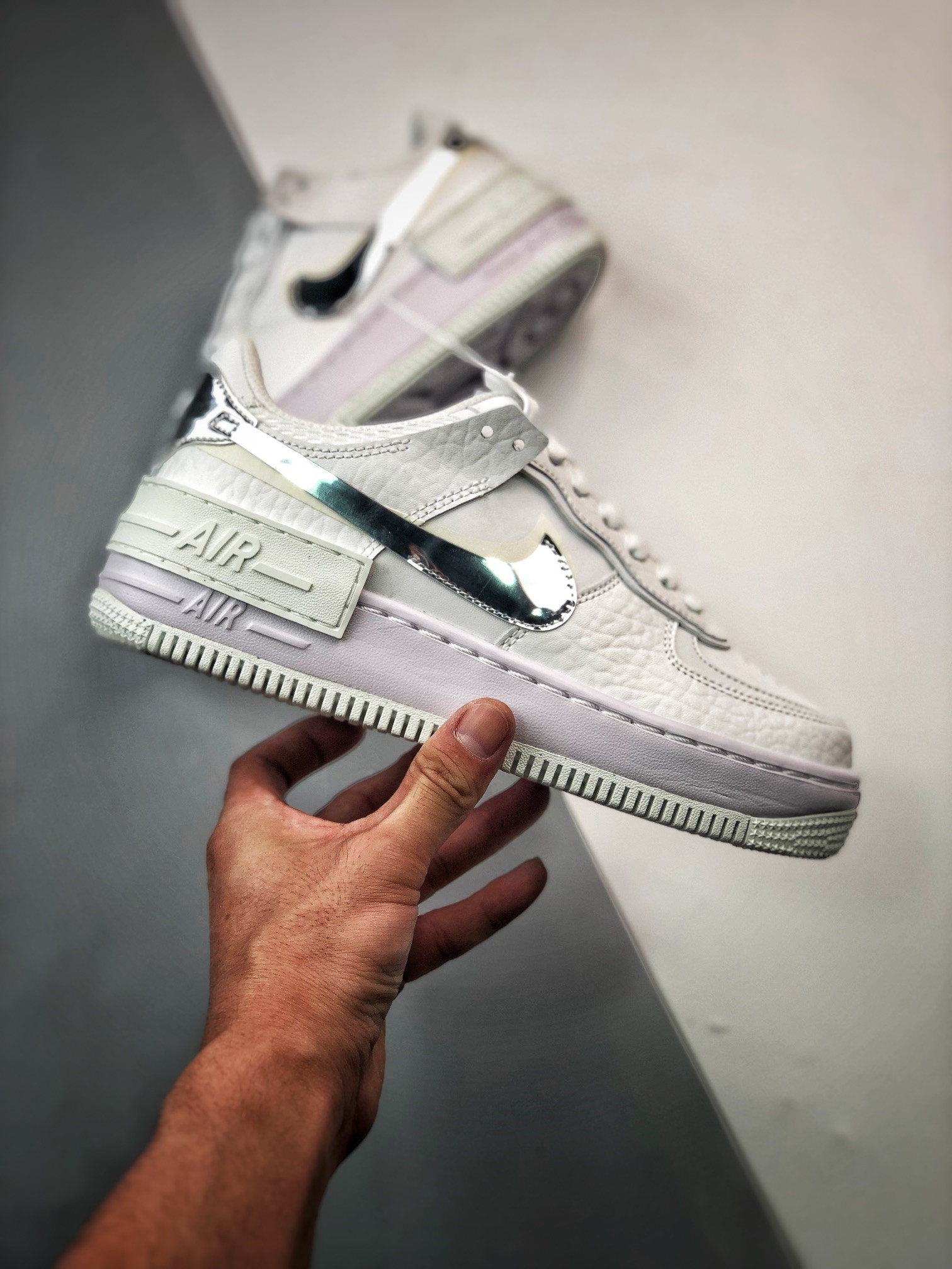 Nike Air Force 1 Low Shadow White Chrome For Sale