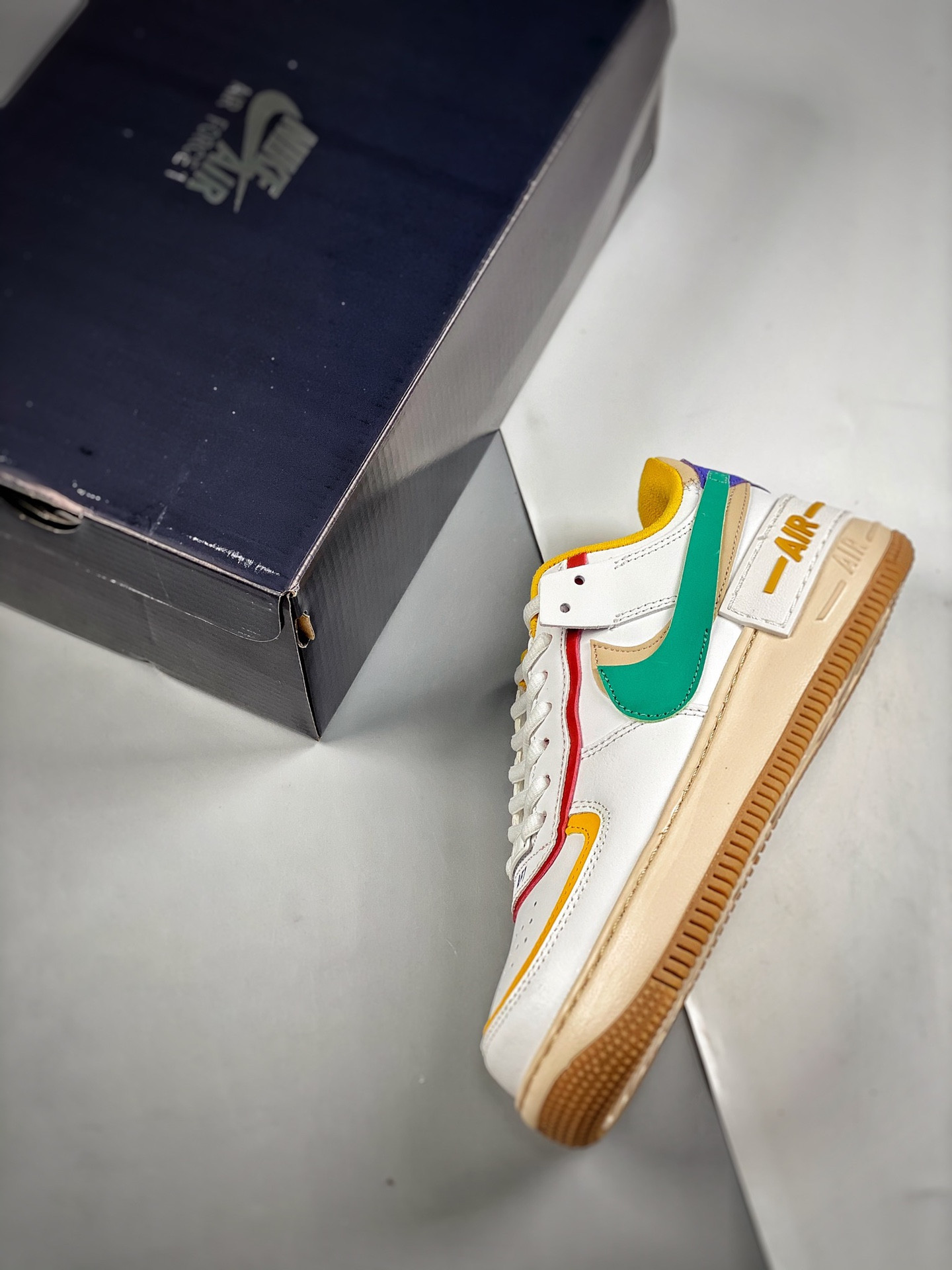 Nike Air Force 1 Low Shadow “White Multi-Color” For Sale