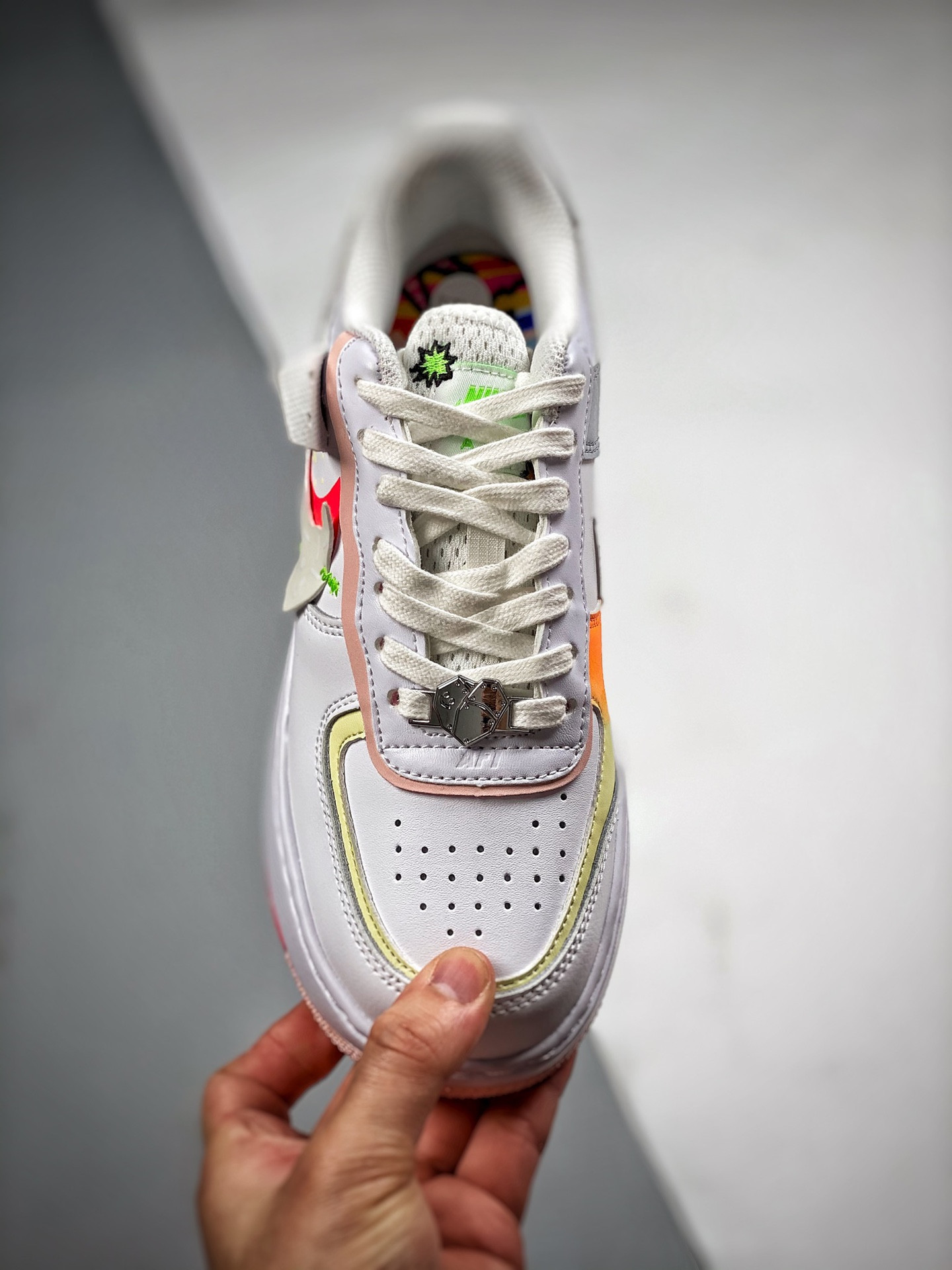Nike Air Force 1 Low Shadow White Pink Orange For Sale