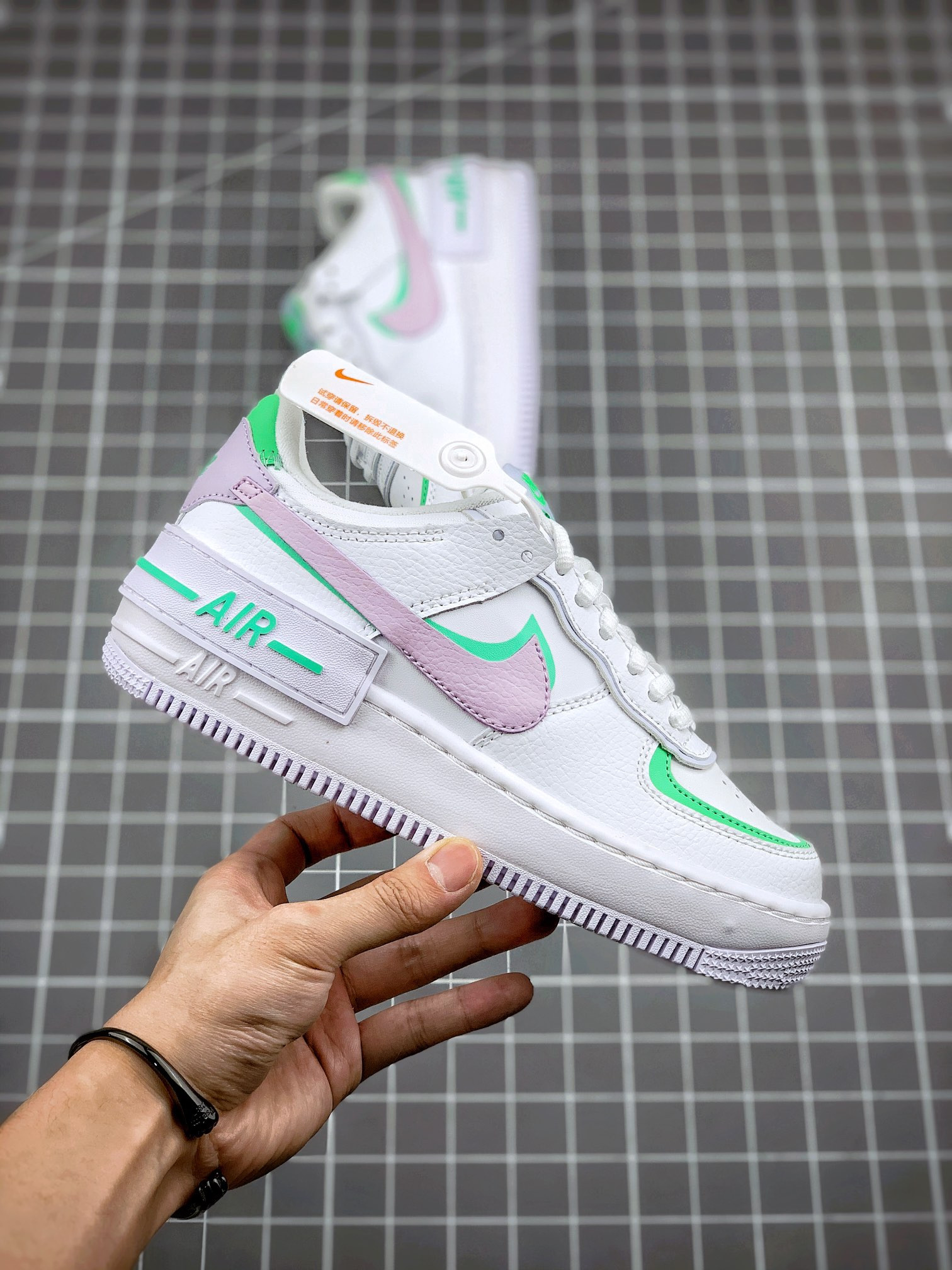 Nike Air Force 1 Low Shadow White/Infinite Lilac-Football Grey For Sale