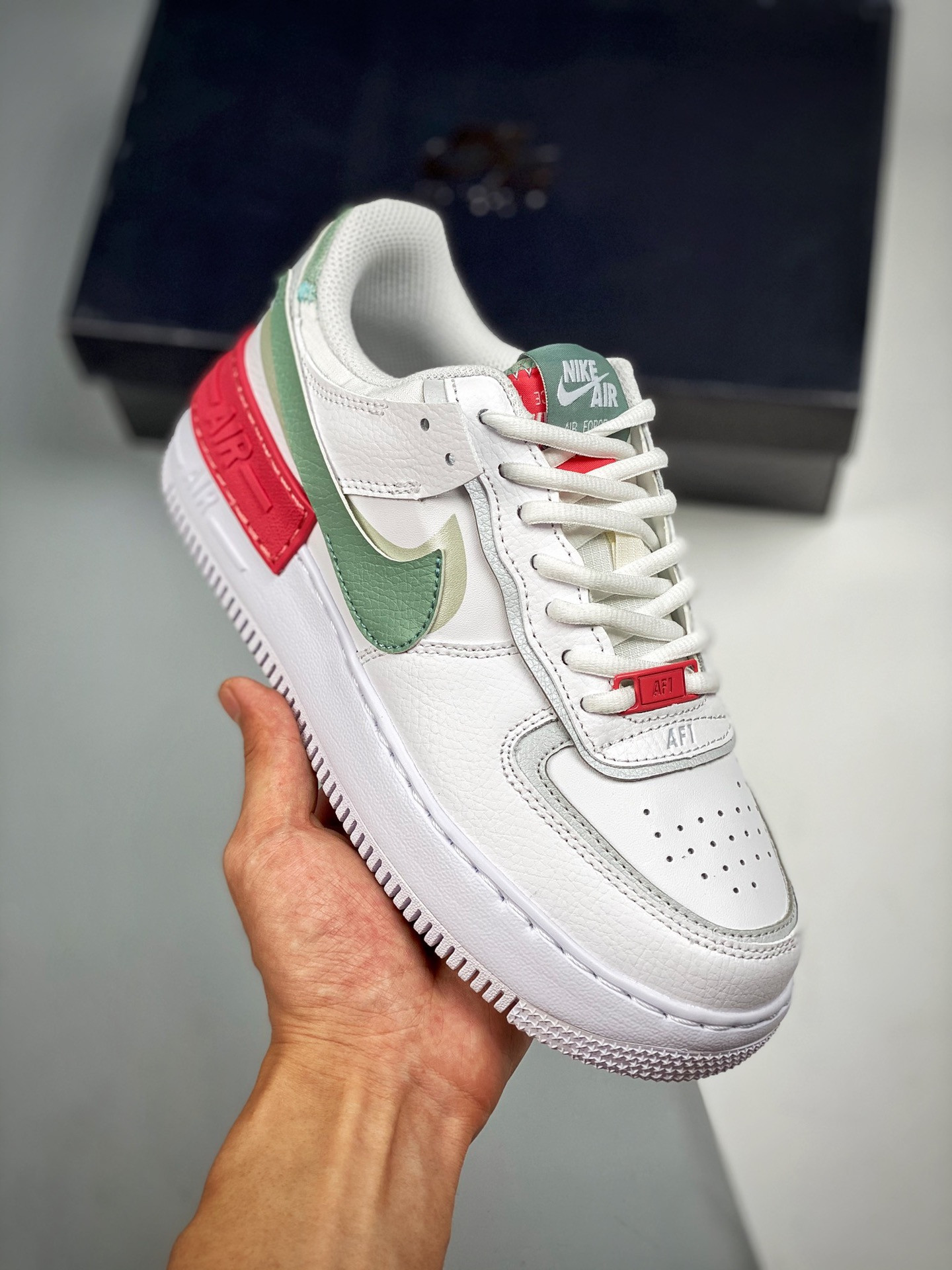 Nike Air Force 1 Low Shadow White/Jade Smoke For Sale