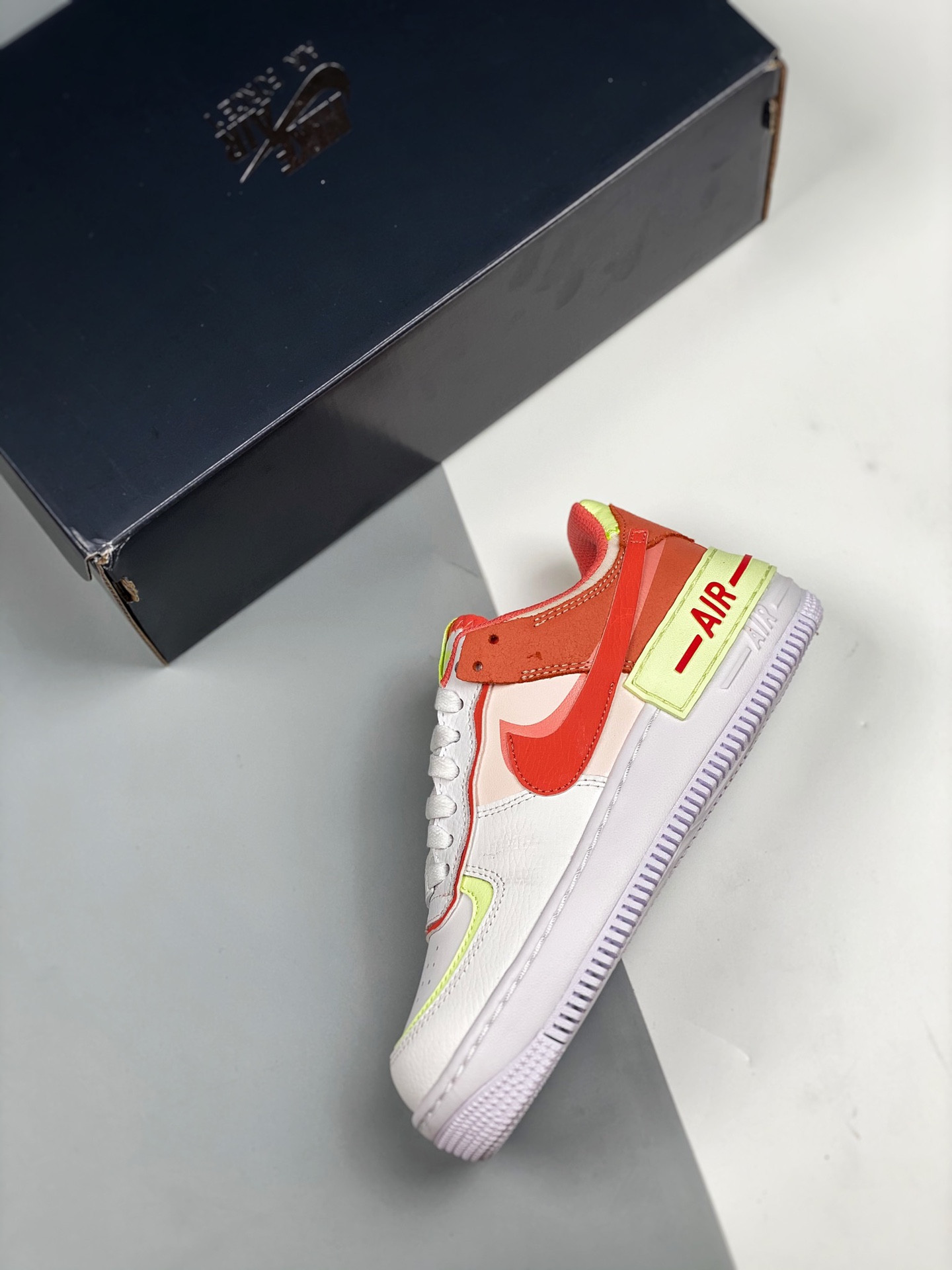 Nike Air Force 1 Low Shadow White/Magic Ember-Crimson Bliss-Lime Ice For Sale