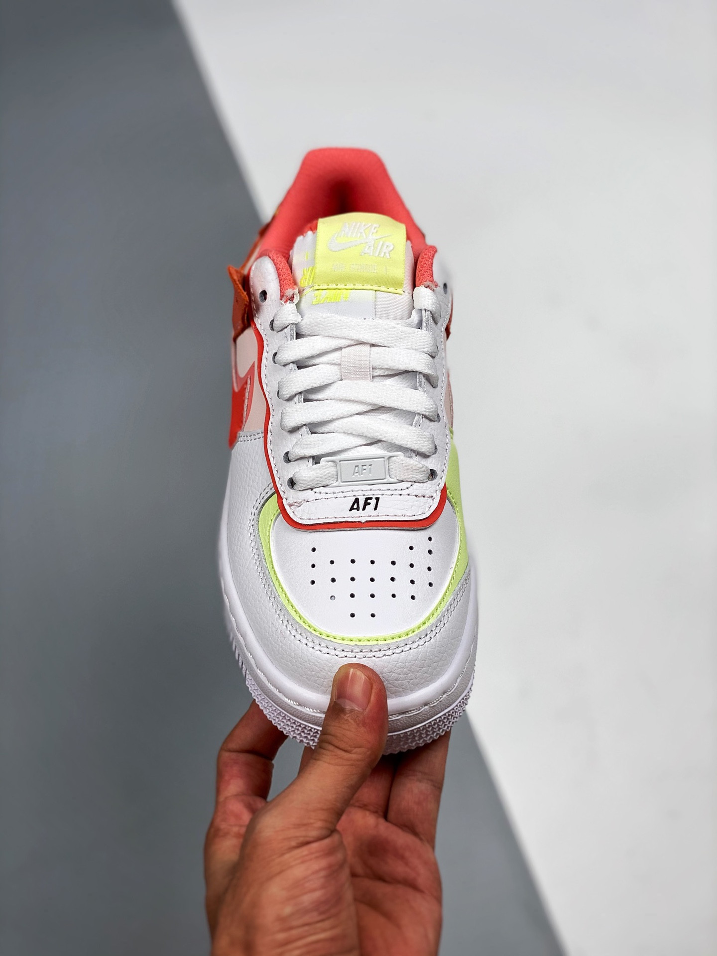 Nike Air Force 1 Low Shadow White/Magic Ember-Crimson Bliss-Lime Ice For Sale