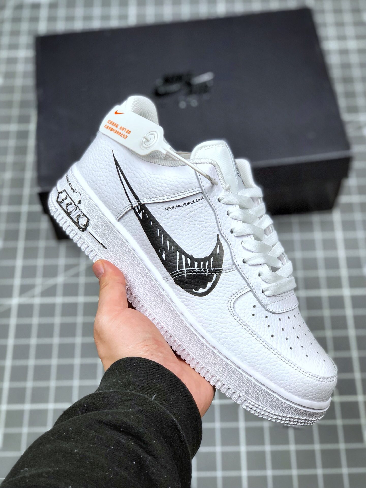 Nike Air Force 1 Low ‘Sketch’ White Black 2020 For Sale
