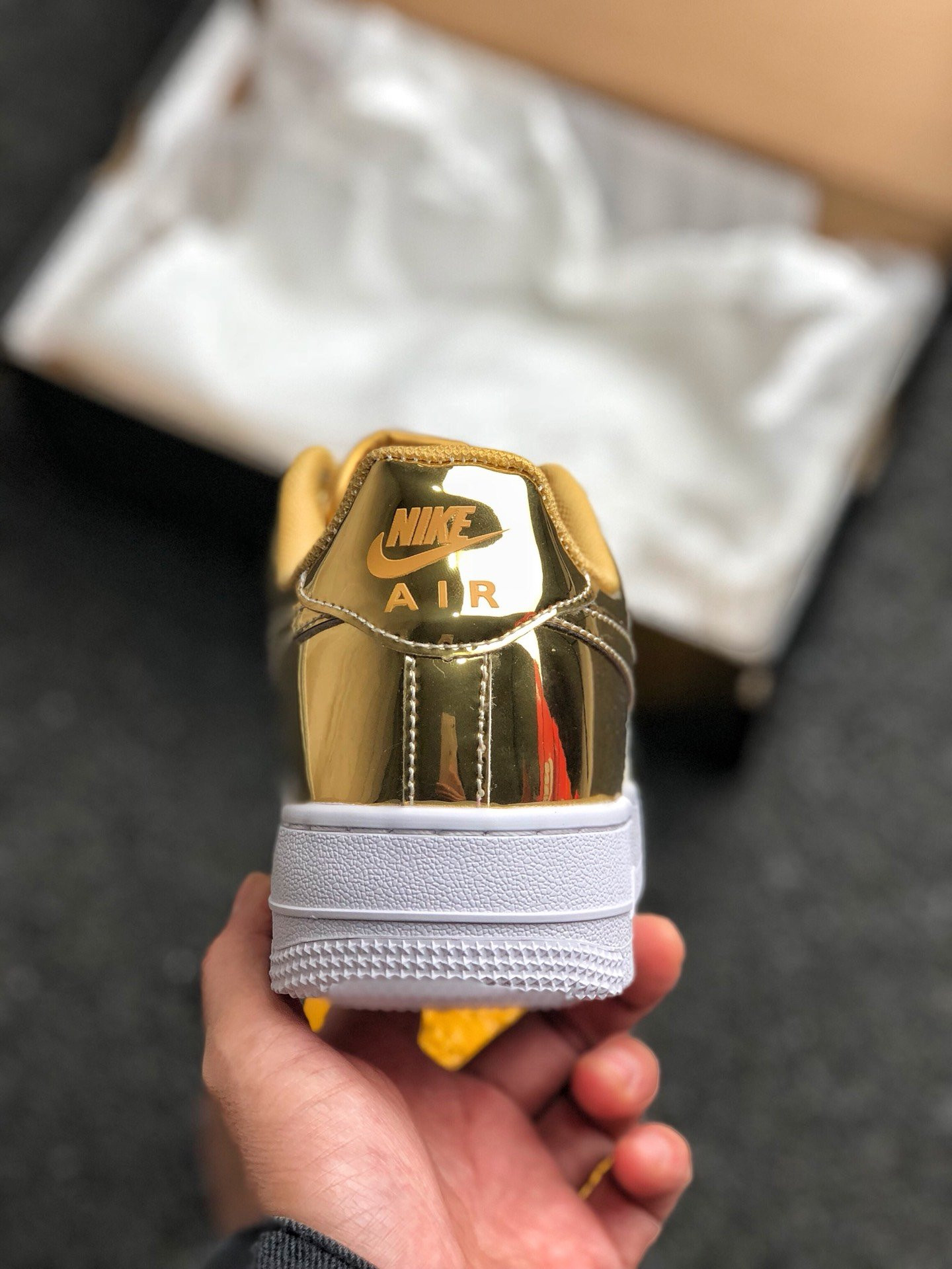 Nike Air Force 1 Low SP “Liquid Gold” Metallic Gold/Club Gold/White For Sale
