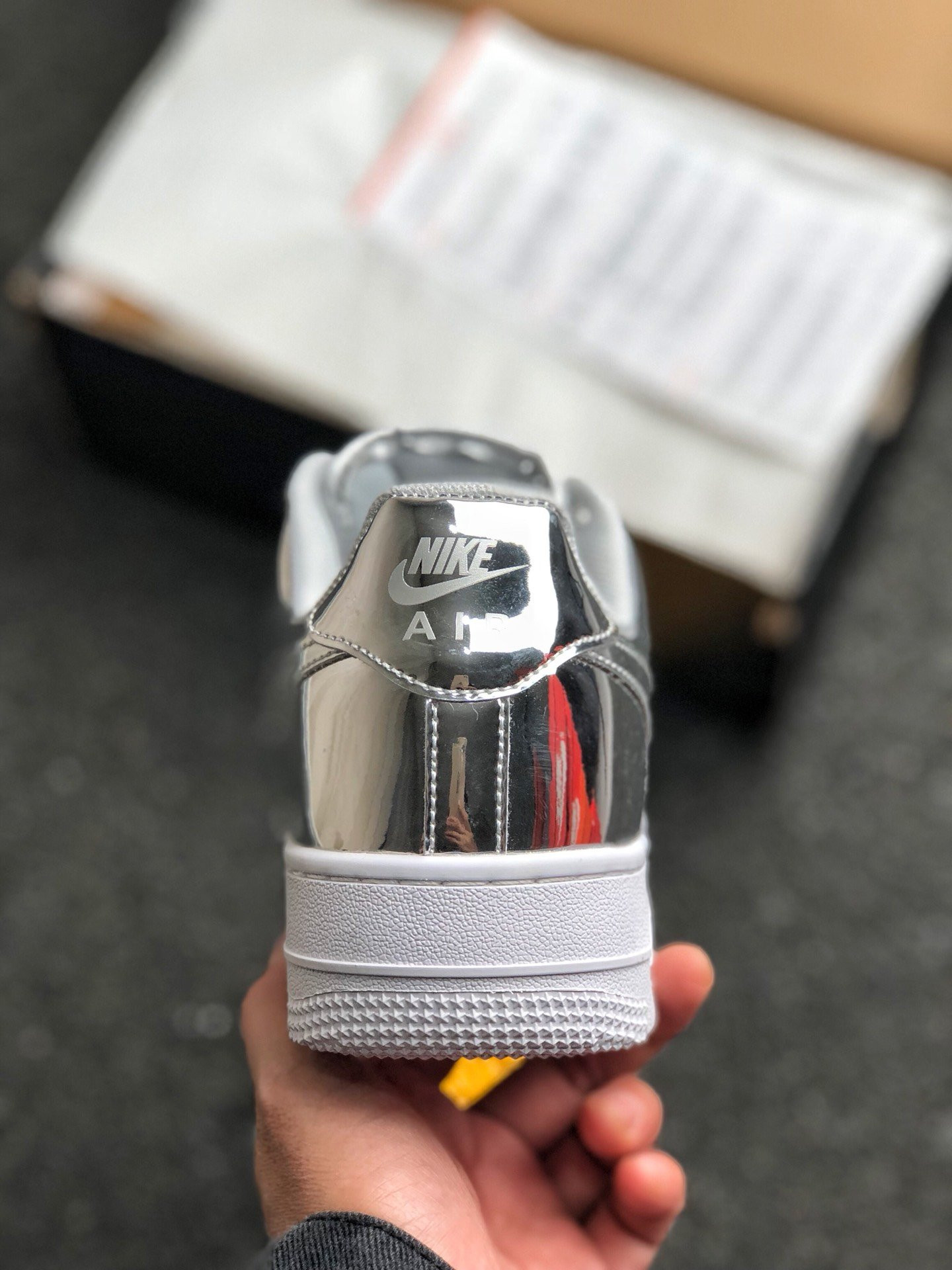 Nike Air Force 1 Low SP “Liquid Silver” Chrome/Metallic Silver/White For Sale