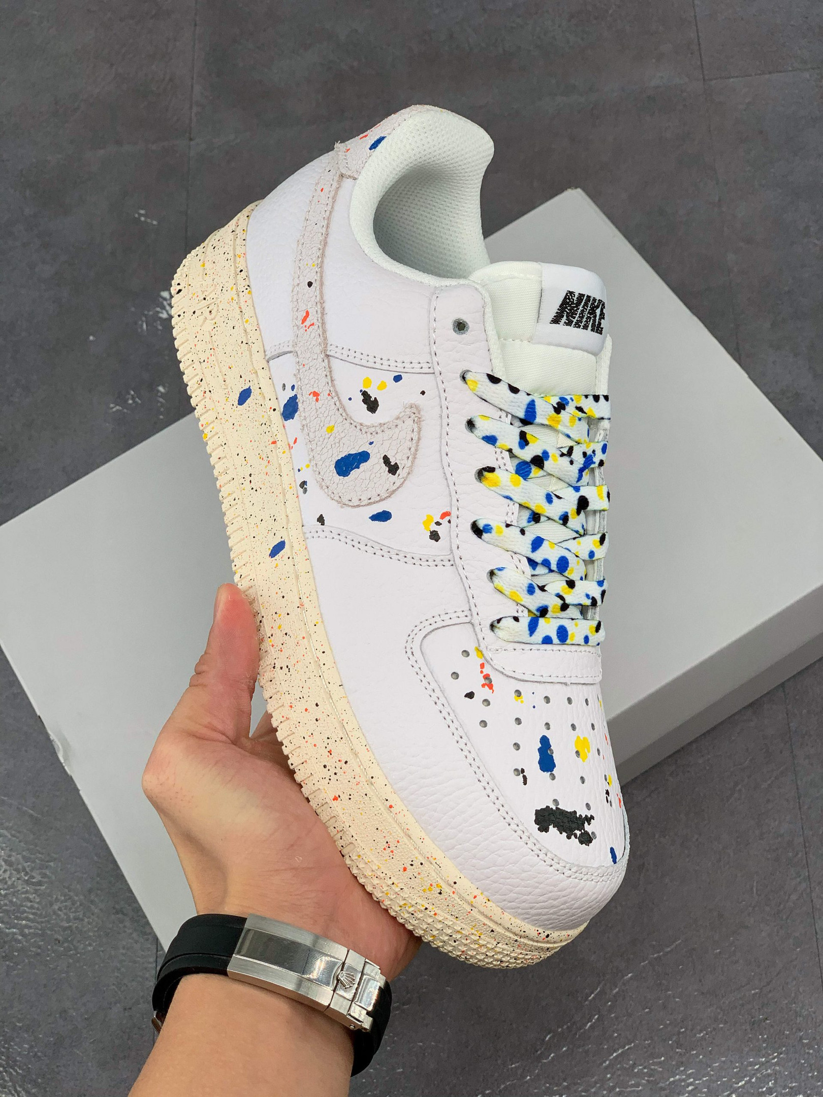 Nike Air Force 1 Low Splatter White For Sale