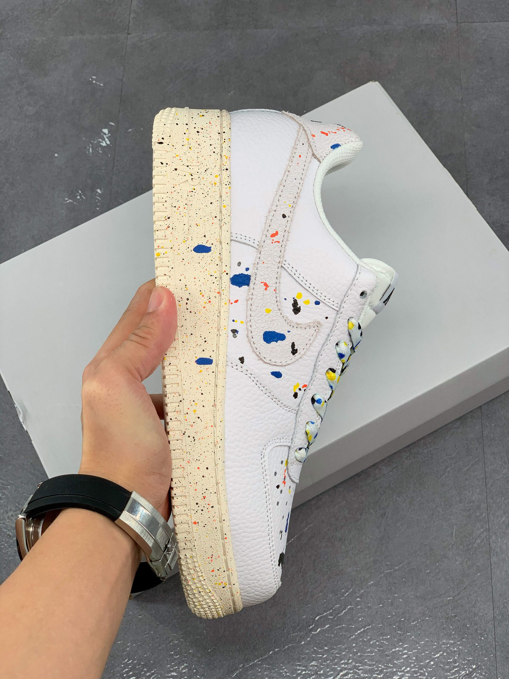 Nike Air Force 1 Low Splatter White For Sale