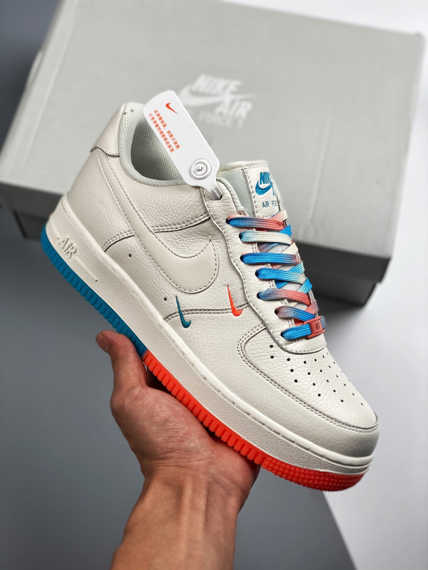 Nike Air Force 1 Low Summit White/Solar Red For Sale
