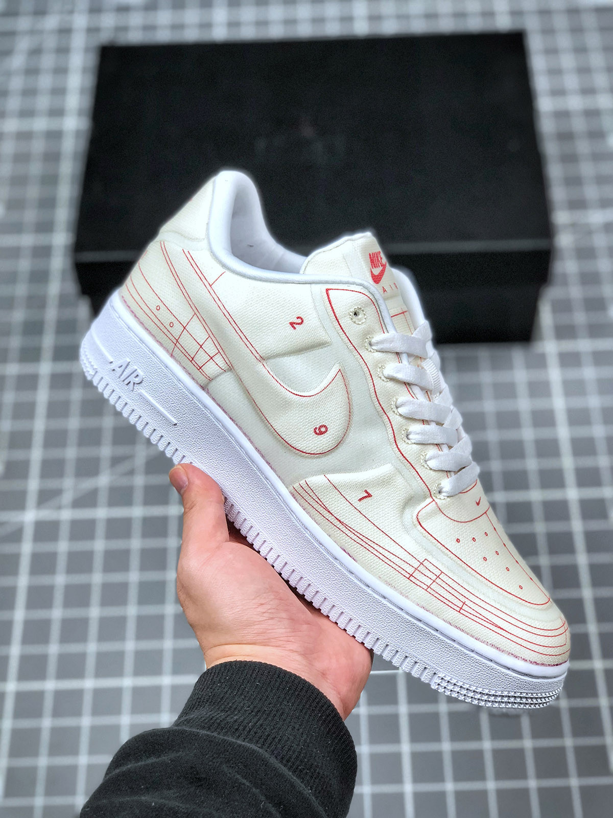 Nike Air Force 1 Low Summit White/University Red For Sale