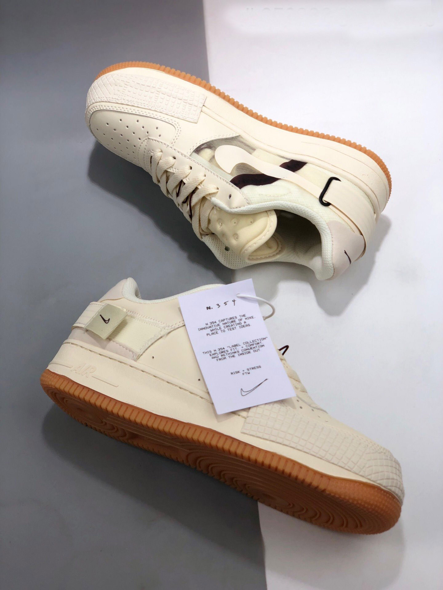 Nike Air Force 1 Low Type Sail/Light Ivory-Earth Brown For Sale