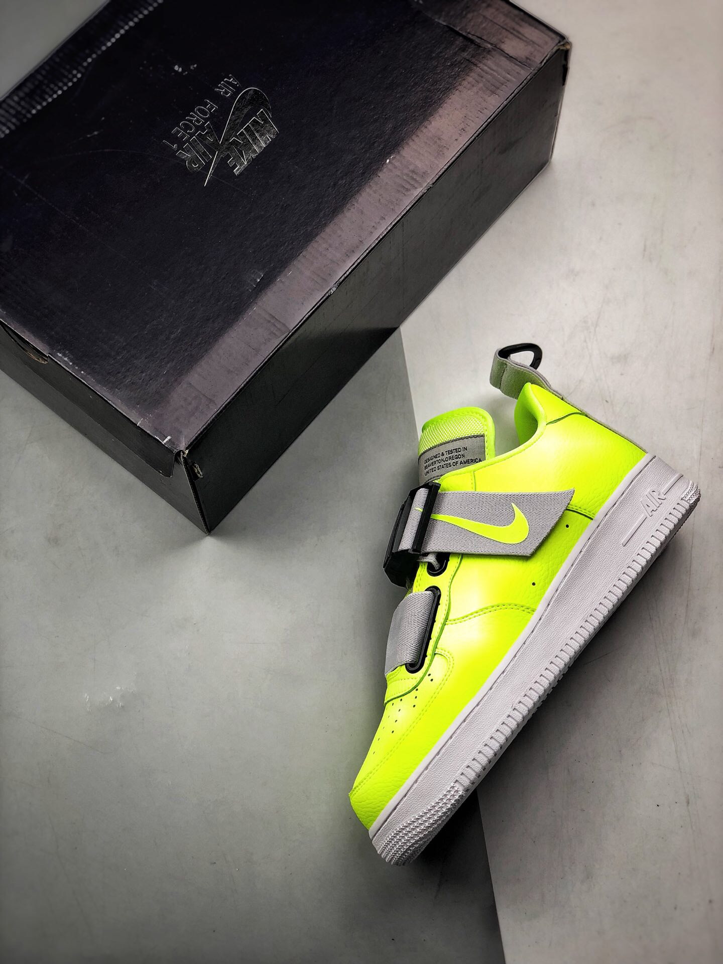 Nike Air Force 1 Low Utility Volt/Black-White For Sale