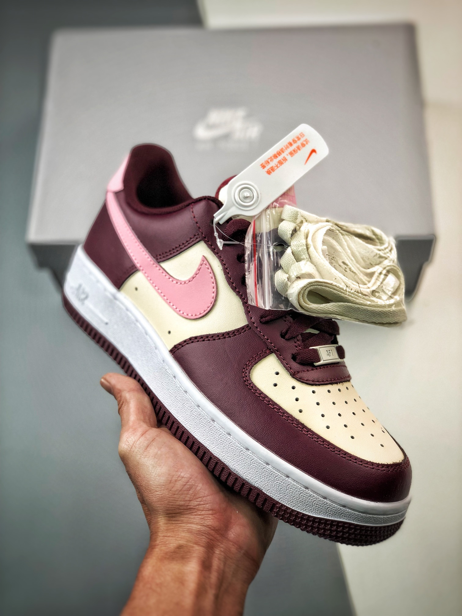 Nike Air Force 1 Low Valentine’s Day Maroon For Sale
