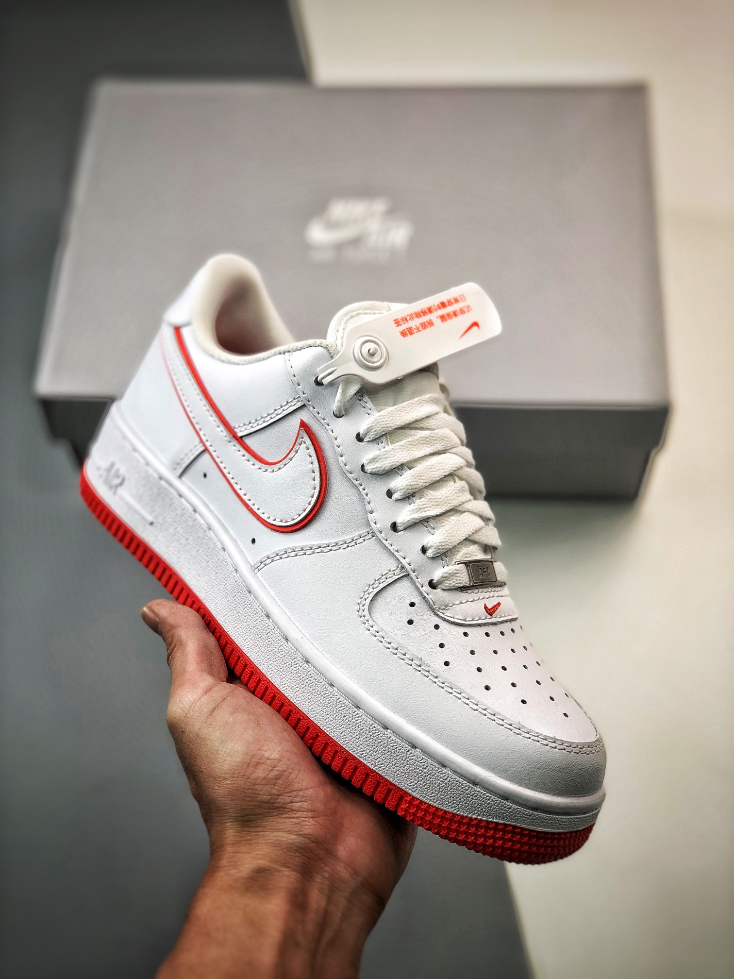 Nike Air Force 1 Low White and Orange For Sale