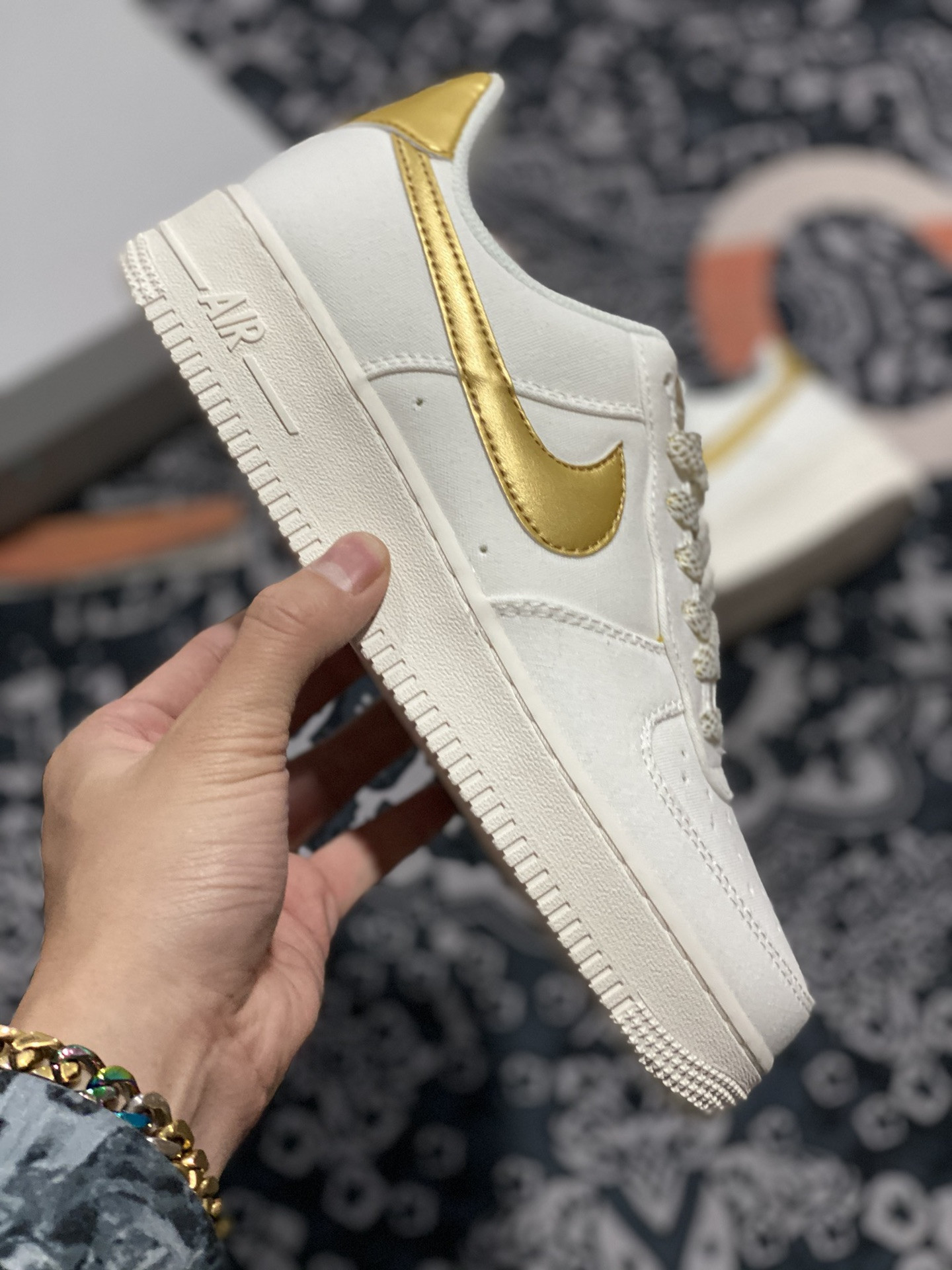 Nike Air Force 1 Low White Gold For Sale